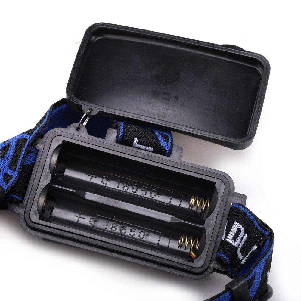 Adjustable USB Rechargeable IR Sensor Super Bright Headlight Battery For Long Working Time LED Headlamp Fishing  Waterproof Head Light Lamp Perfect For Running  Camping