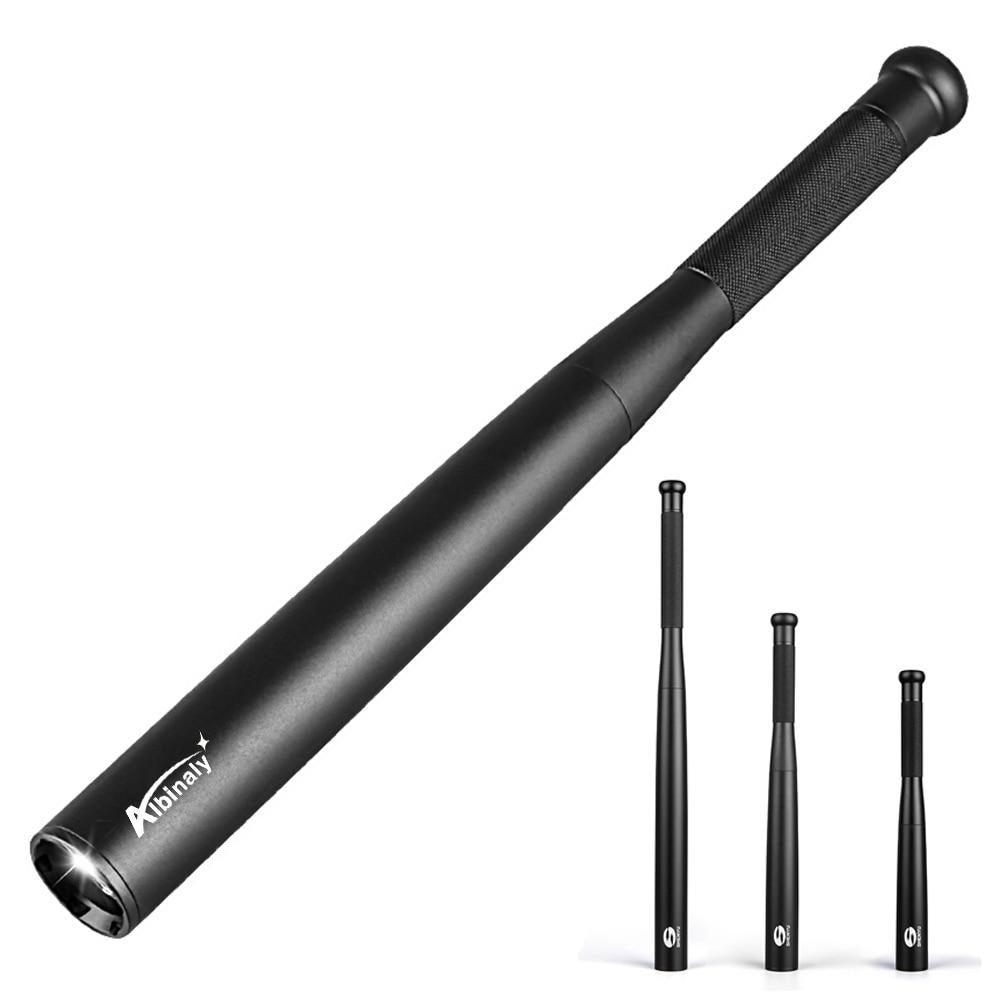 Adjustable Waterproof Super Bright Tactical Flashlights Handheld High Lumen Portable Torchlight  Baton Baseball Bat  LED Flashlight Aluminium Alloy Torch For Emergency And Self Defense