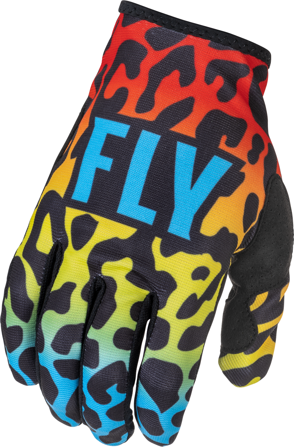 Fly Racing Lite S.E. Exotic Gloves Red/Yellow/Blue Lg 375-715L