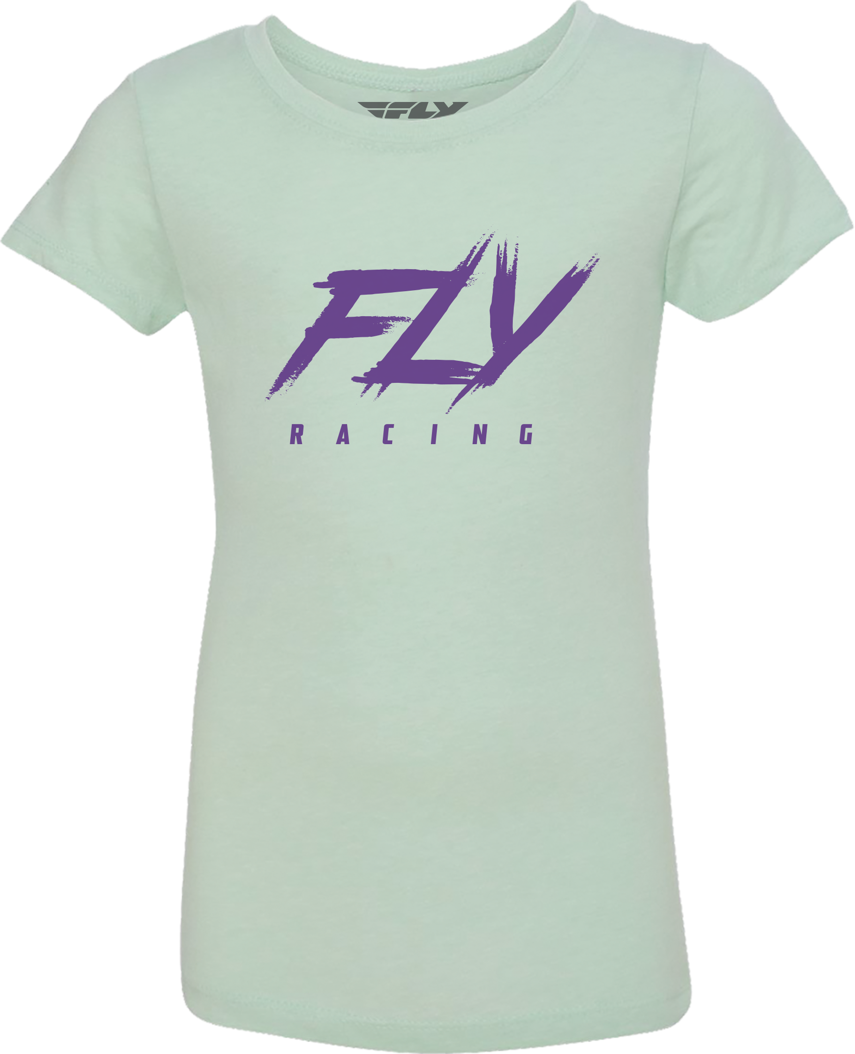 Fly Racing Girl'S Fly Edge Tee Light Green Ym 356-0174YM