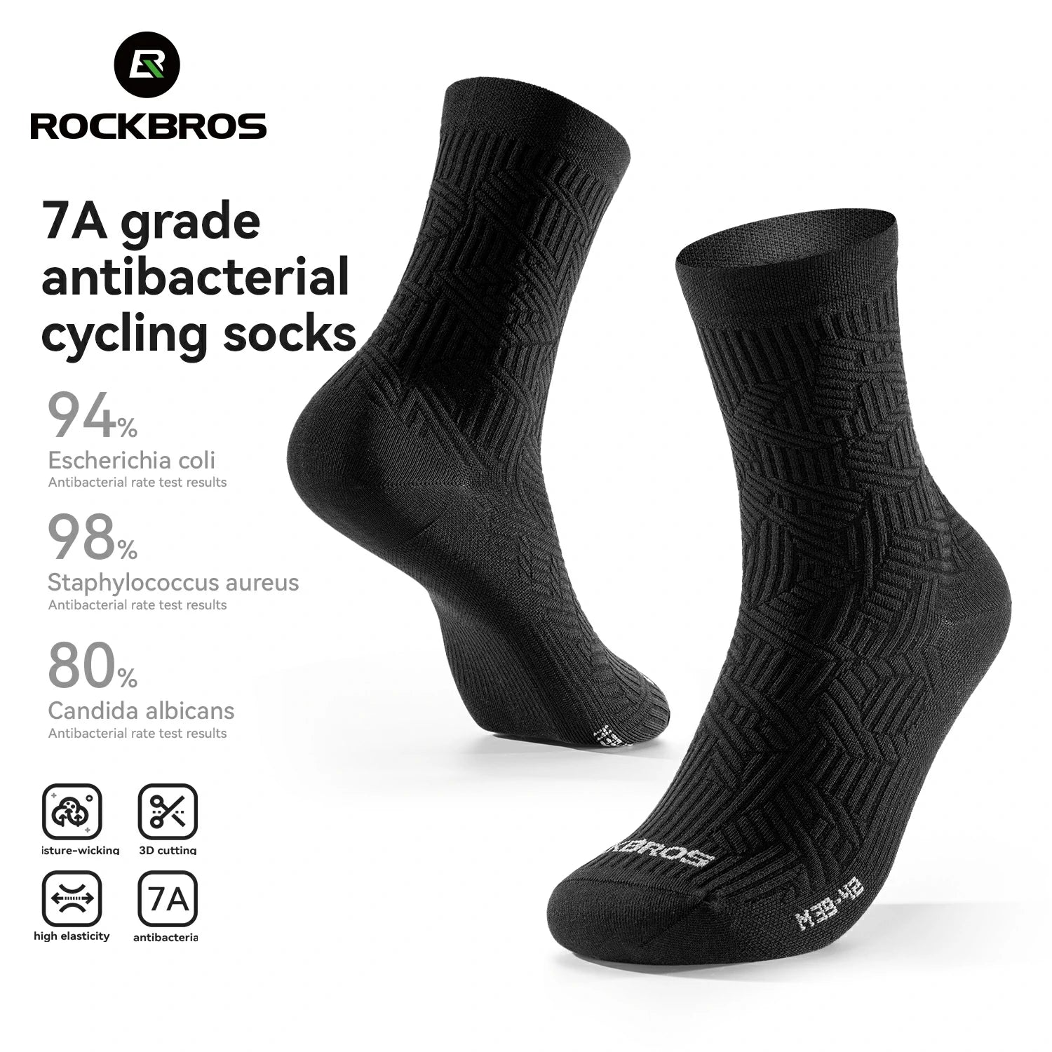 Cycling Socks Antibacterial Sweat Wicking