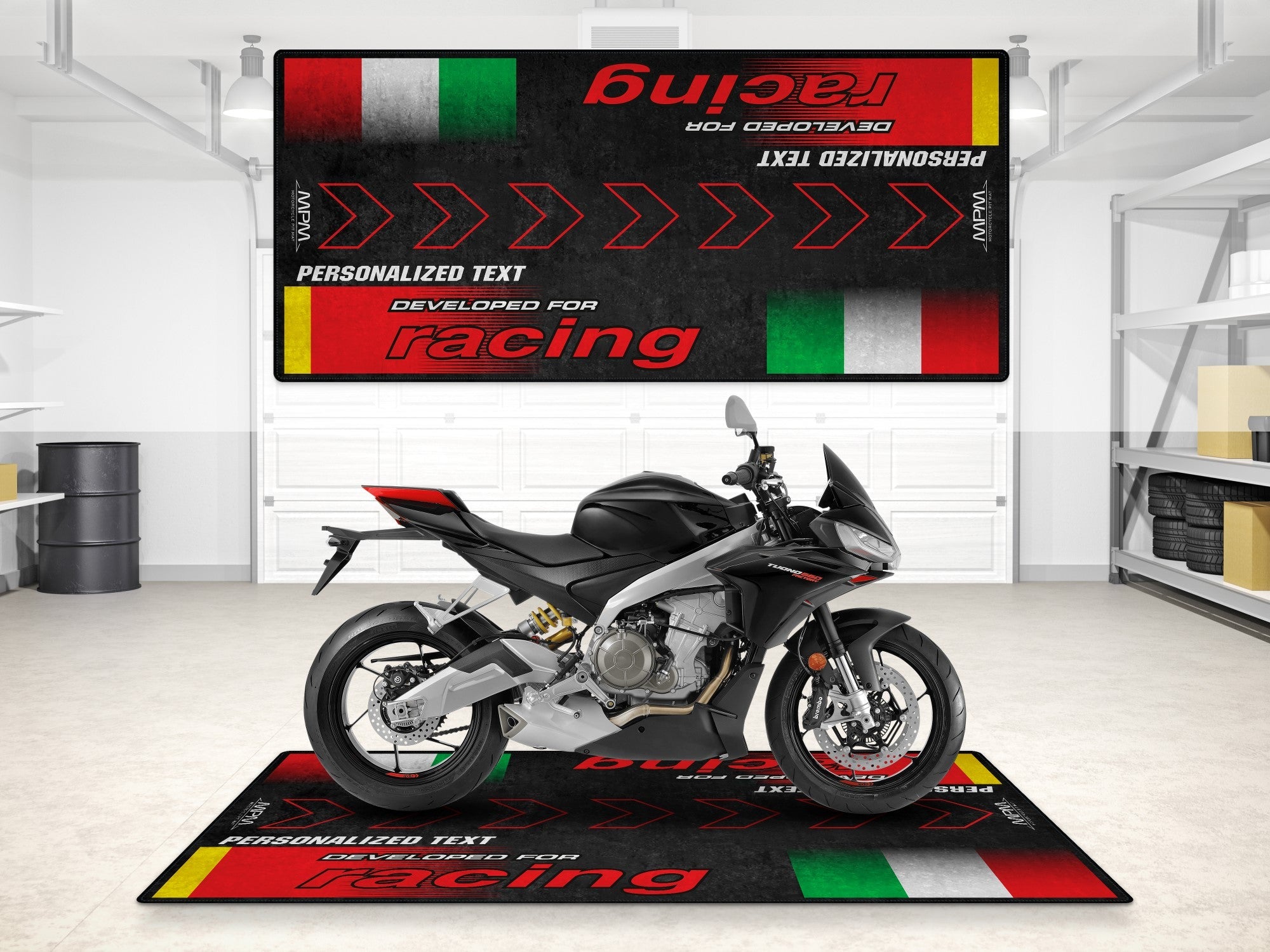 MPM Motorcycle Mat for italian Sportbike, Naked, Adventure Motorcycle - MM7219