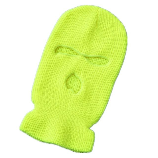 Army Tactical Mask 3 Hole Full Face Mask Ski Mask Winter Cap Balaclava Motorbike Motorcycle Helmet Full Helmet Neck Gaiter, Winter Balaclava Warm Knit Beanie for Outdoor Sports Outdoor Full Face Cover Thermal Ski Mask