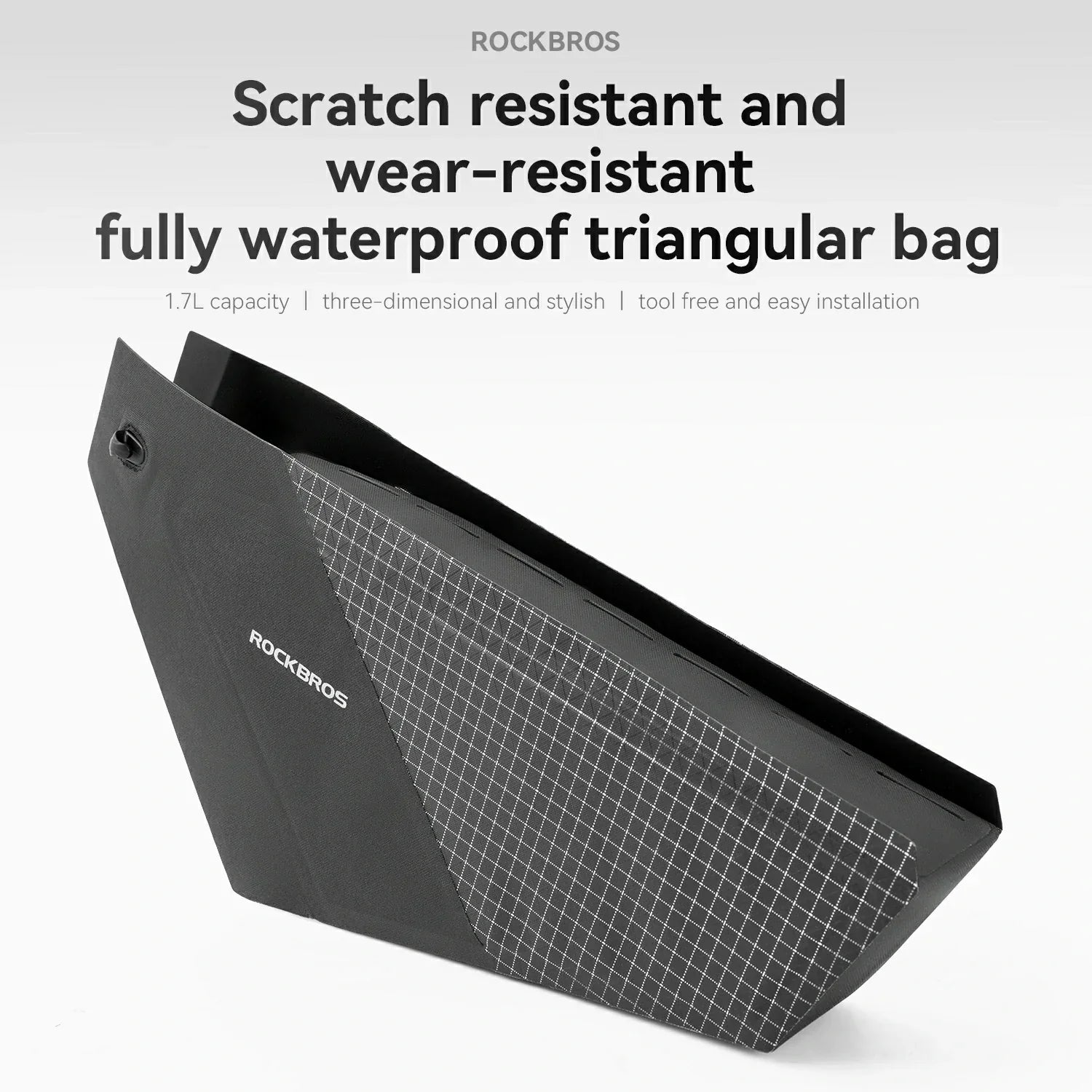 AS-165 100% Waterproof Bike Frame Bag 1.7L