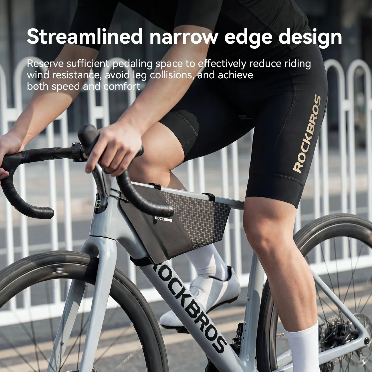 AS-165 100% Waterproof Bike Frame Bag 1.7L