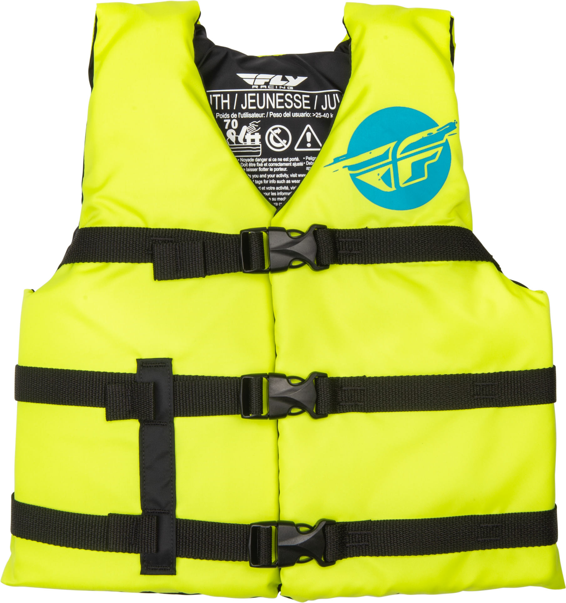 Fly Racing Youth Flotation Vest Hi-Vis/Blue 221-30331
