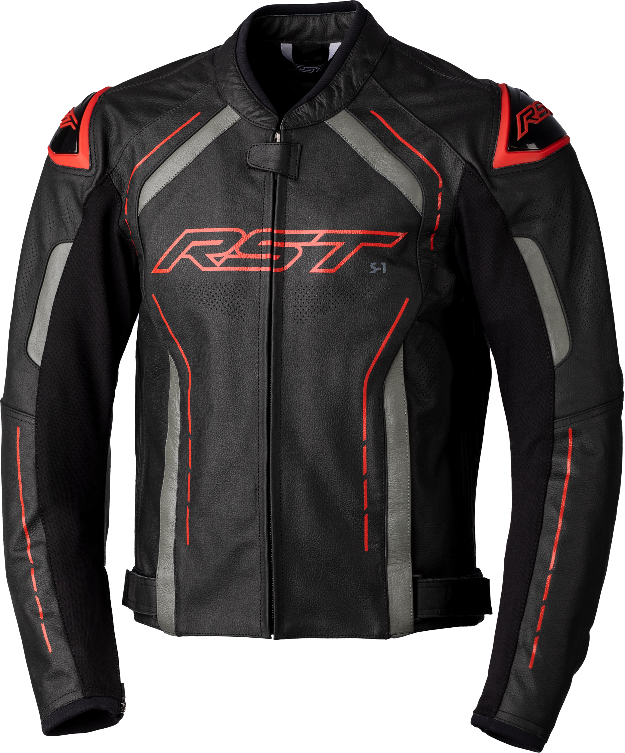 RST S1 Ce Jacket Black/Grey/Red  Leather 3xl 556-2977250