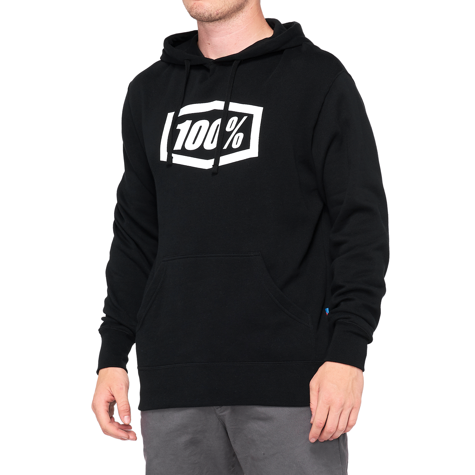 100% Hoodie Icon - Black - Small 20029-00000