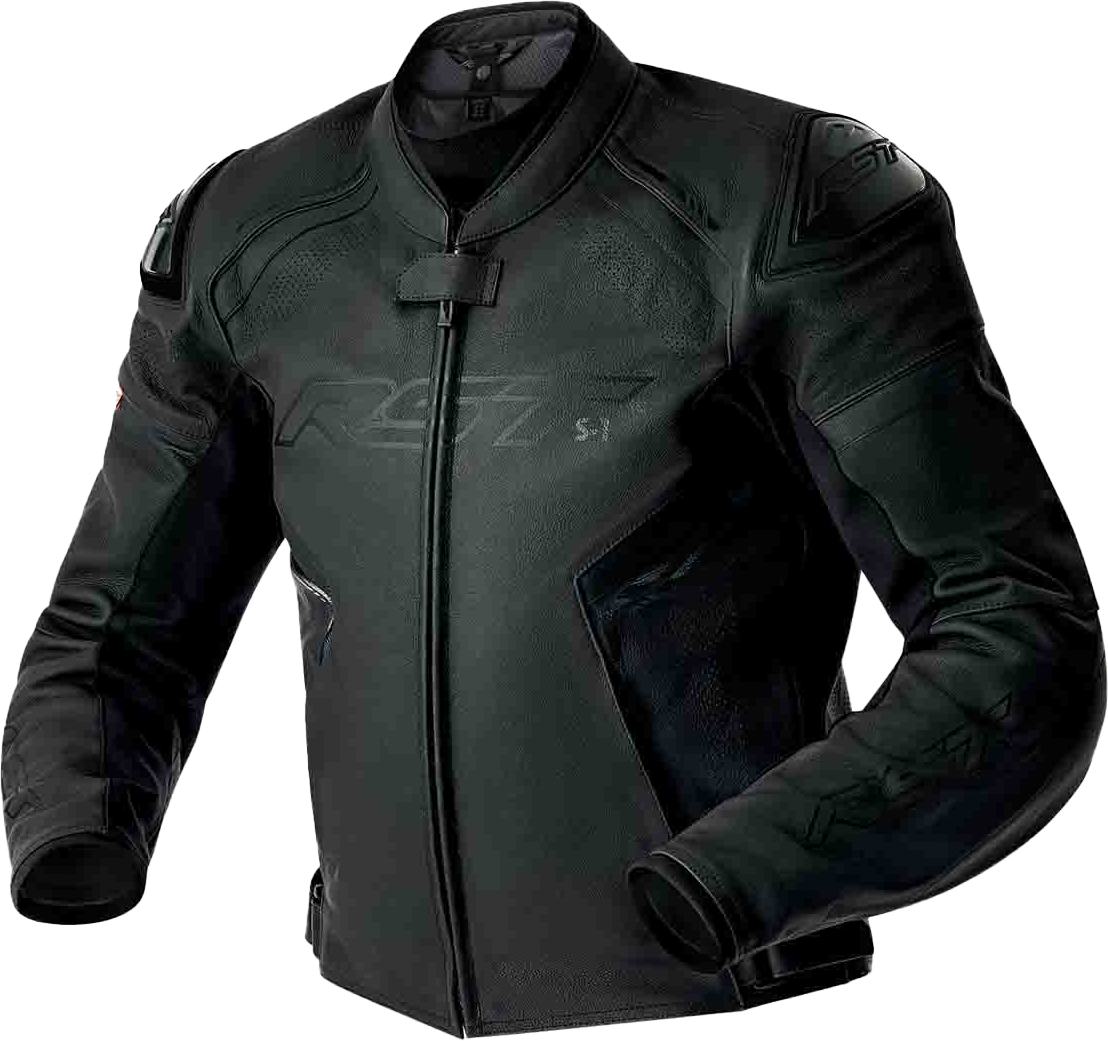 RST Womens S1 D3o Leather Jacket Black/White Sm 556-3626010