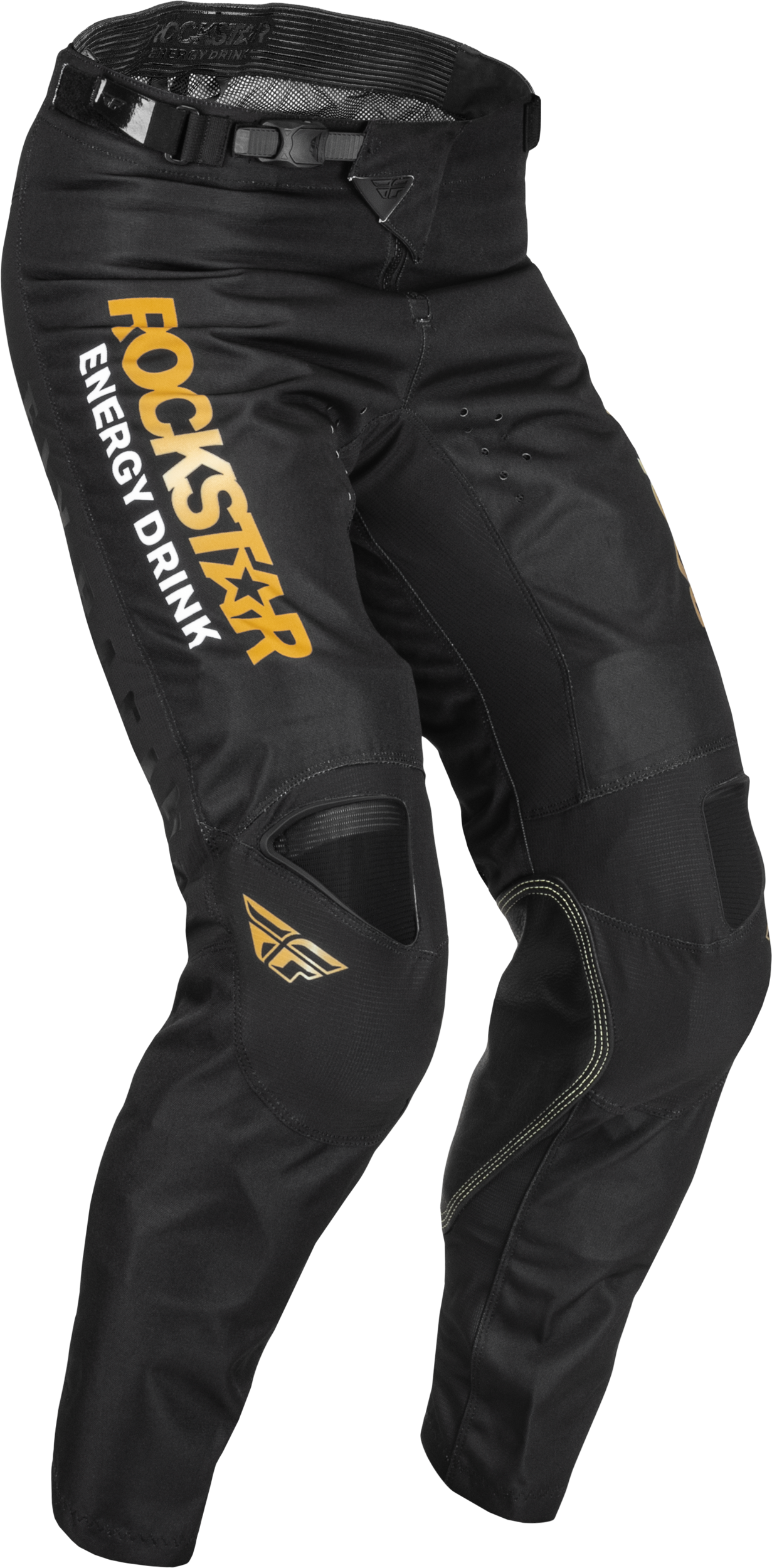 Fly Racing Kinetic Rockstar Pants Black/Gold Sz 28 375-03328