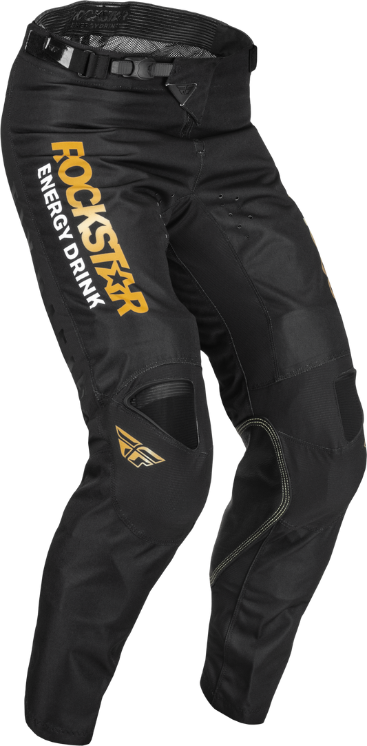 Fly Racing Kinetic Rockstar Pants Black/Gold Sz 28 375-03328