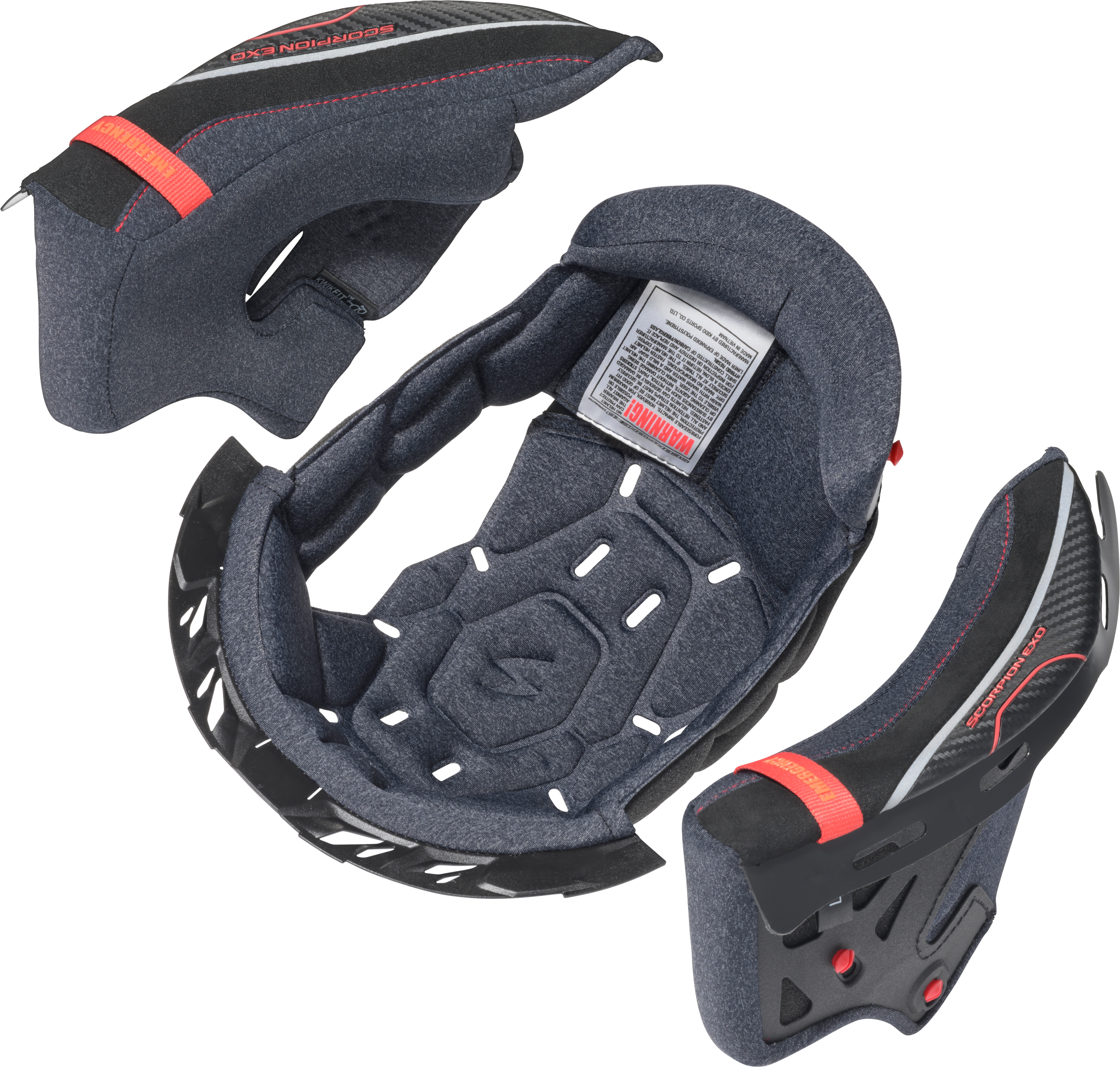 Exo-Eclipse Cool Tech Liner/Cheek Pad Kit Xs