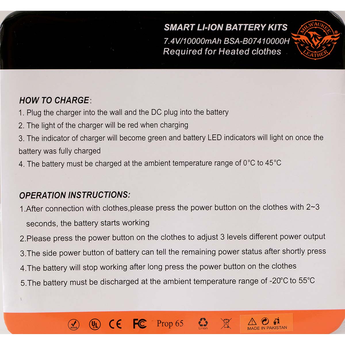 and Nexgen Heat BAT7410000 7.4v Universal Battery 10000 MAH for Heated Apparel