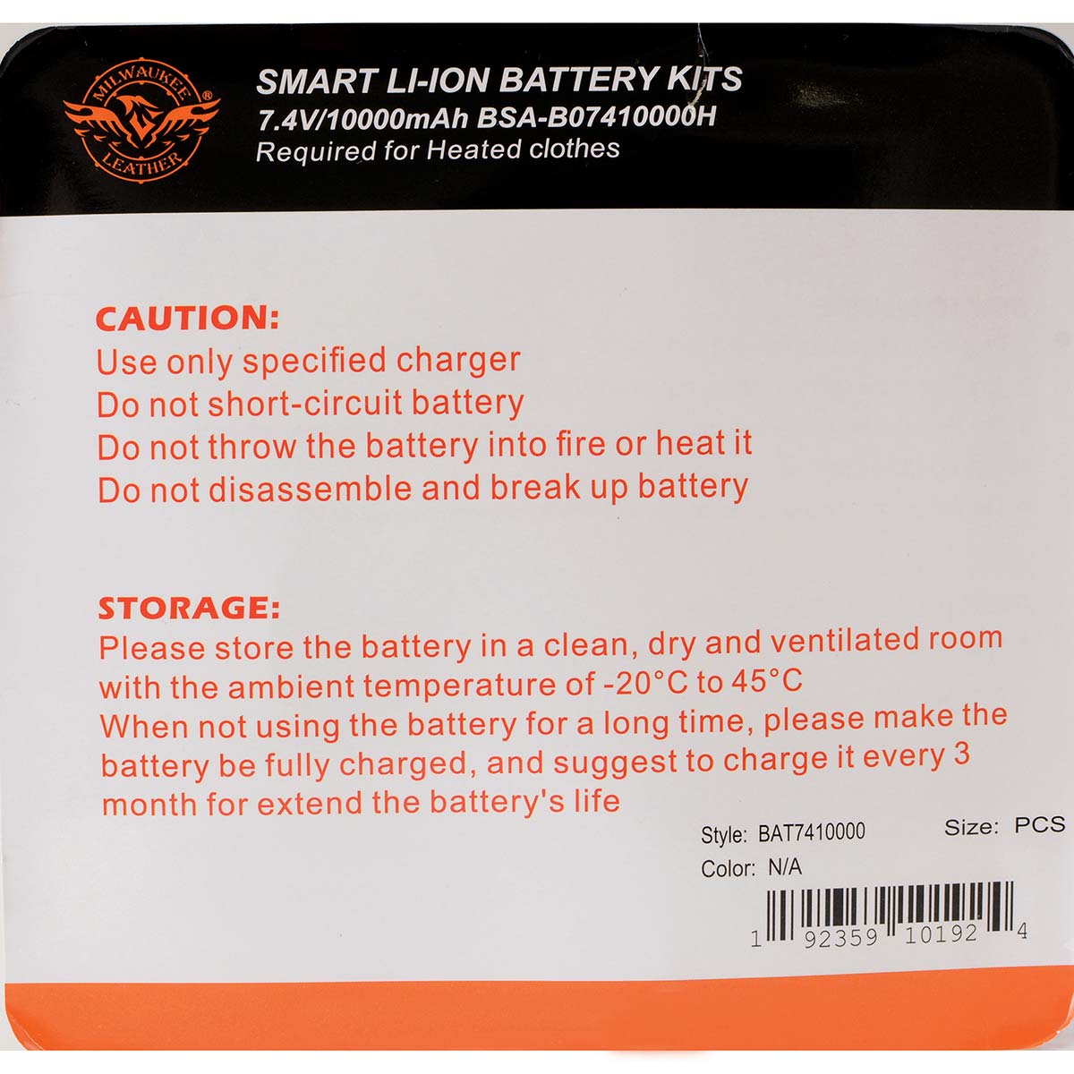 and Nexgen Heat BAT7410000 7.4v Universal Battery 10000 MAH for Heated Apparel