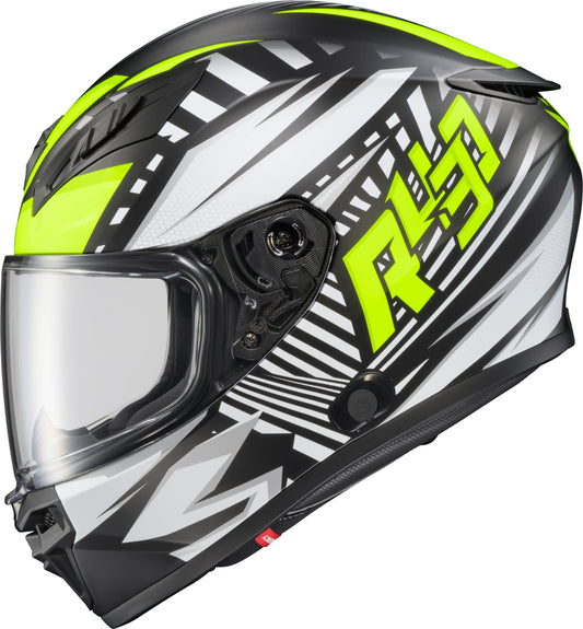 Exo-R430 Full-Face Helmet Head Trip Hi-Viz Md