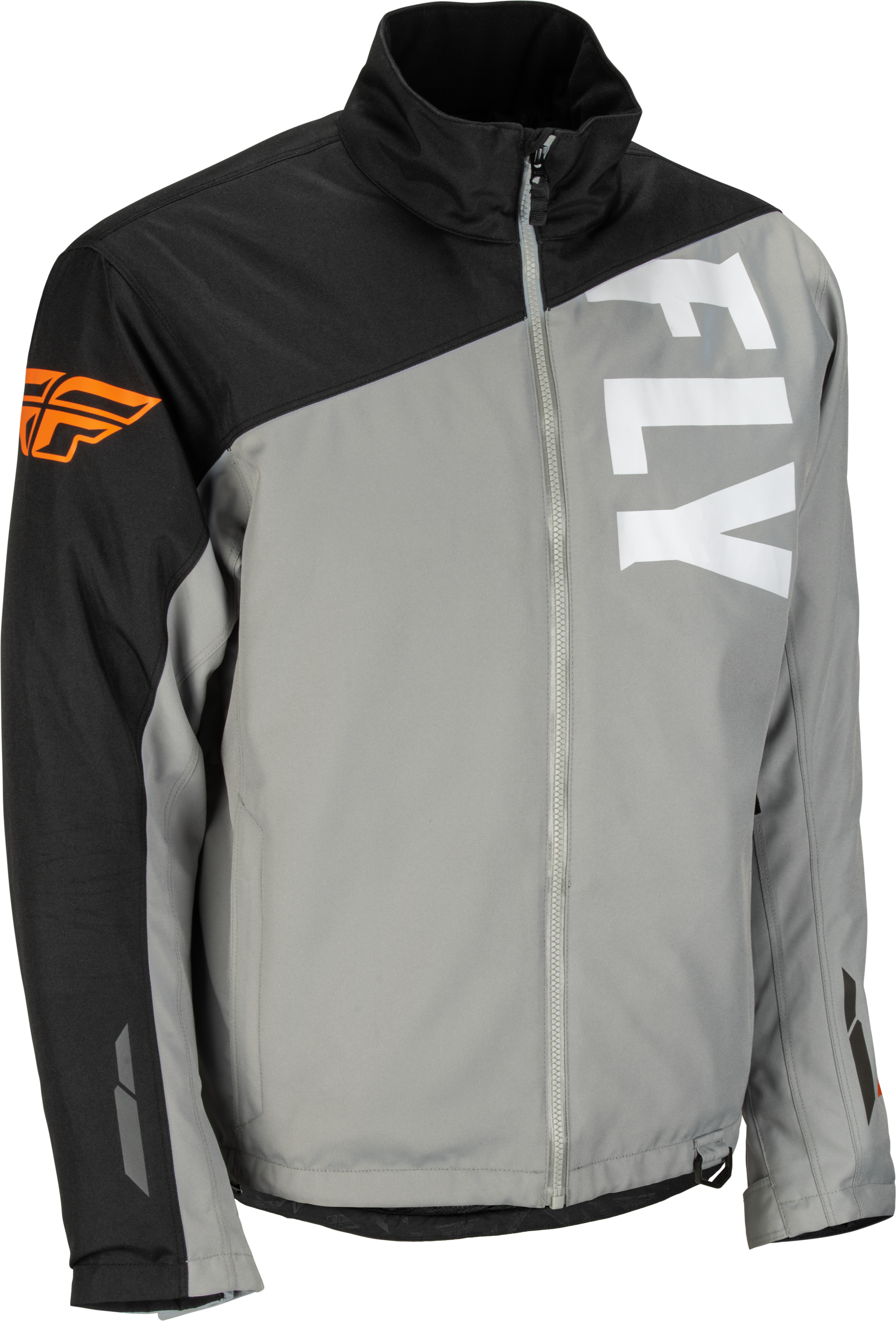 Fly Racing Aurora Jacket Grey/Black/Orange Lg 470-4123L