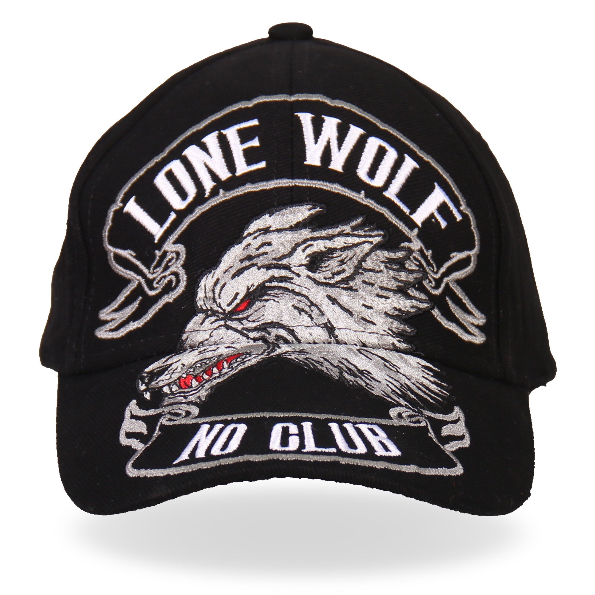BCA1030 Lone Wolf No Club Ball Cap