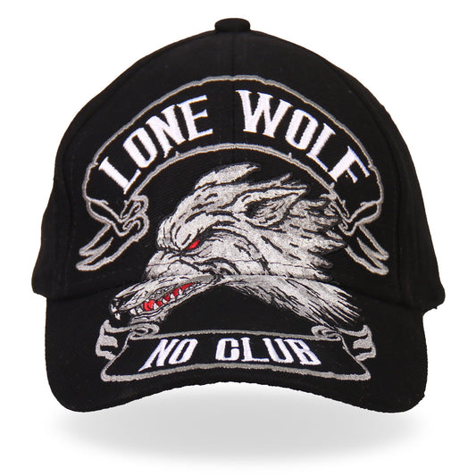 BCA1030 Lone Wolf No Club Ball Cap
