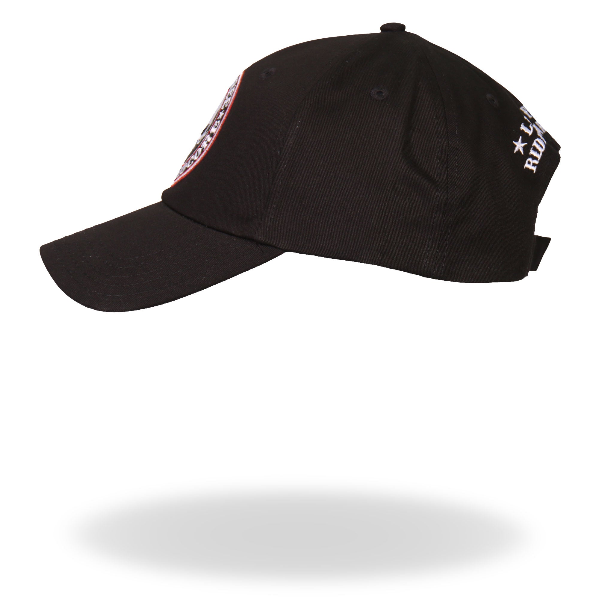 BCA1042 Live Free Ride Hardcore Skull Baseball Cap