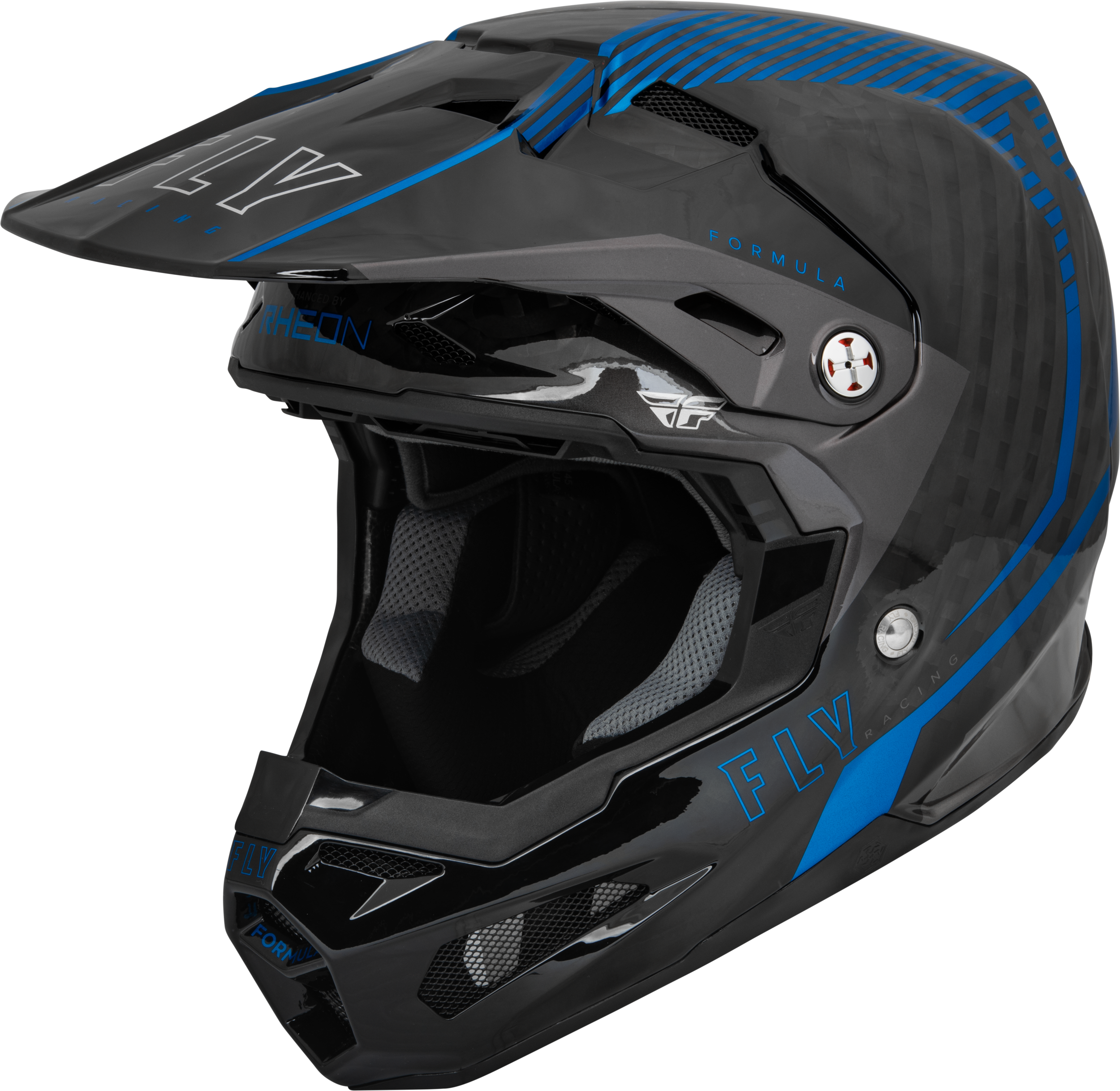 Fly Racing Formula Carbon Tracer Helmet Blue/Black Lg 73-4440L