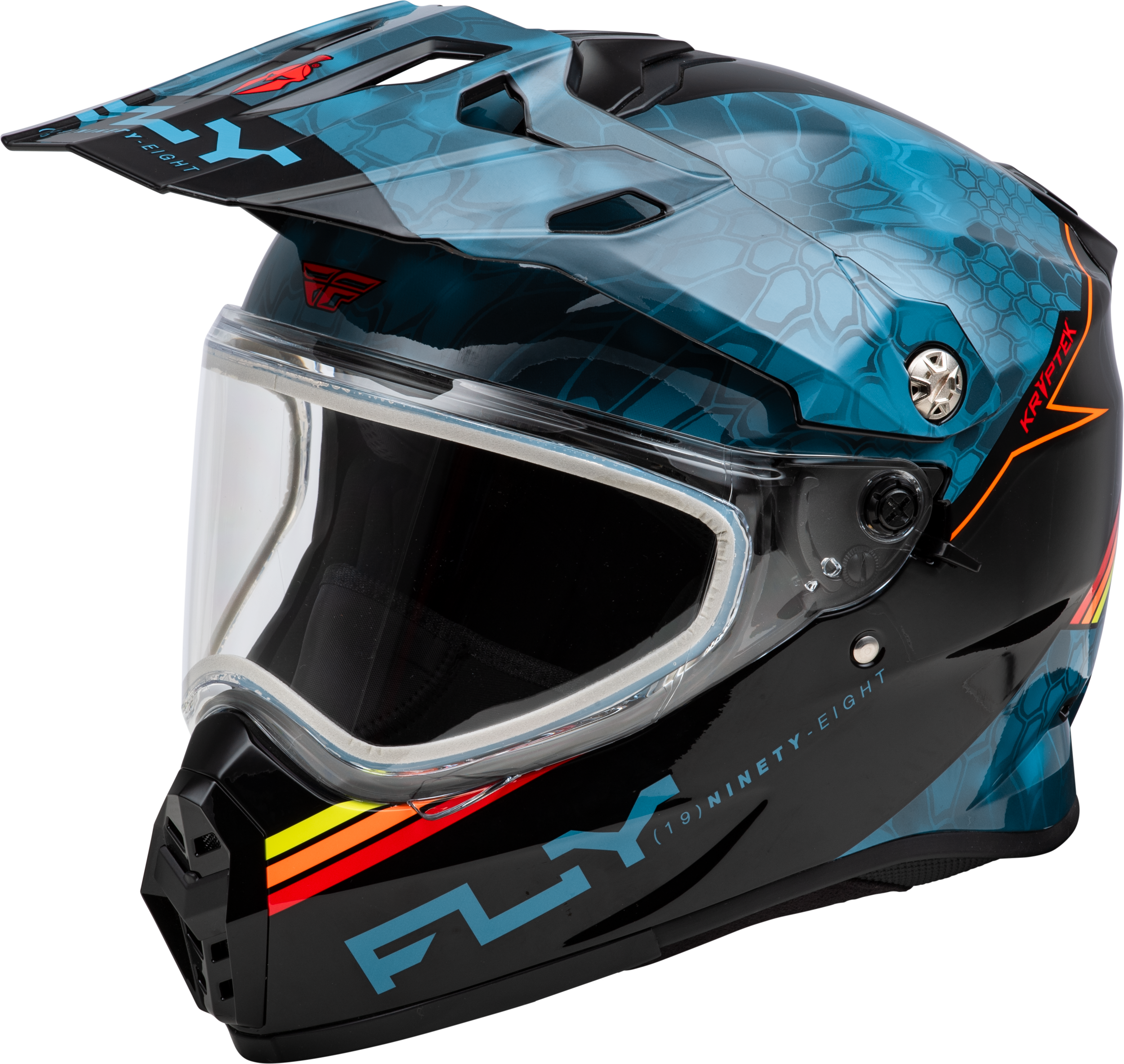 Fly Racing Trekker Cw Conceal Helmet Dual Shld Slate/Black/Red Sm 73-31359S