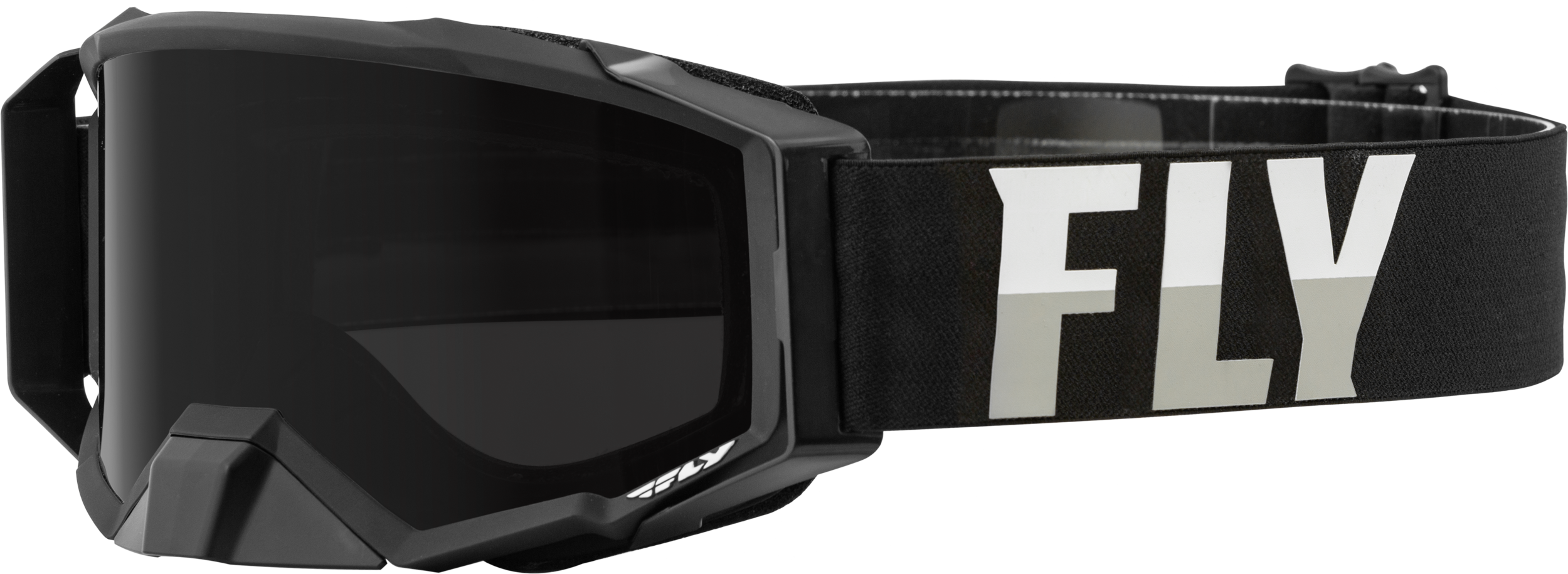 Fly Racing Zone Pro W/C Goggle Blk/Wht W/Dark Smoke Polar Hydro Lens 37-51872