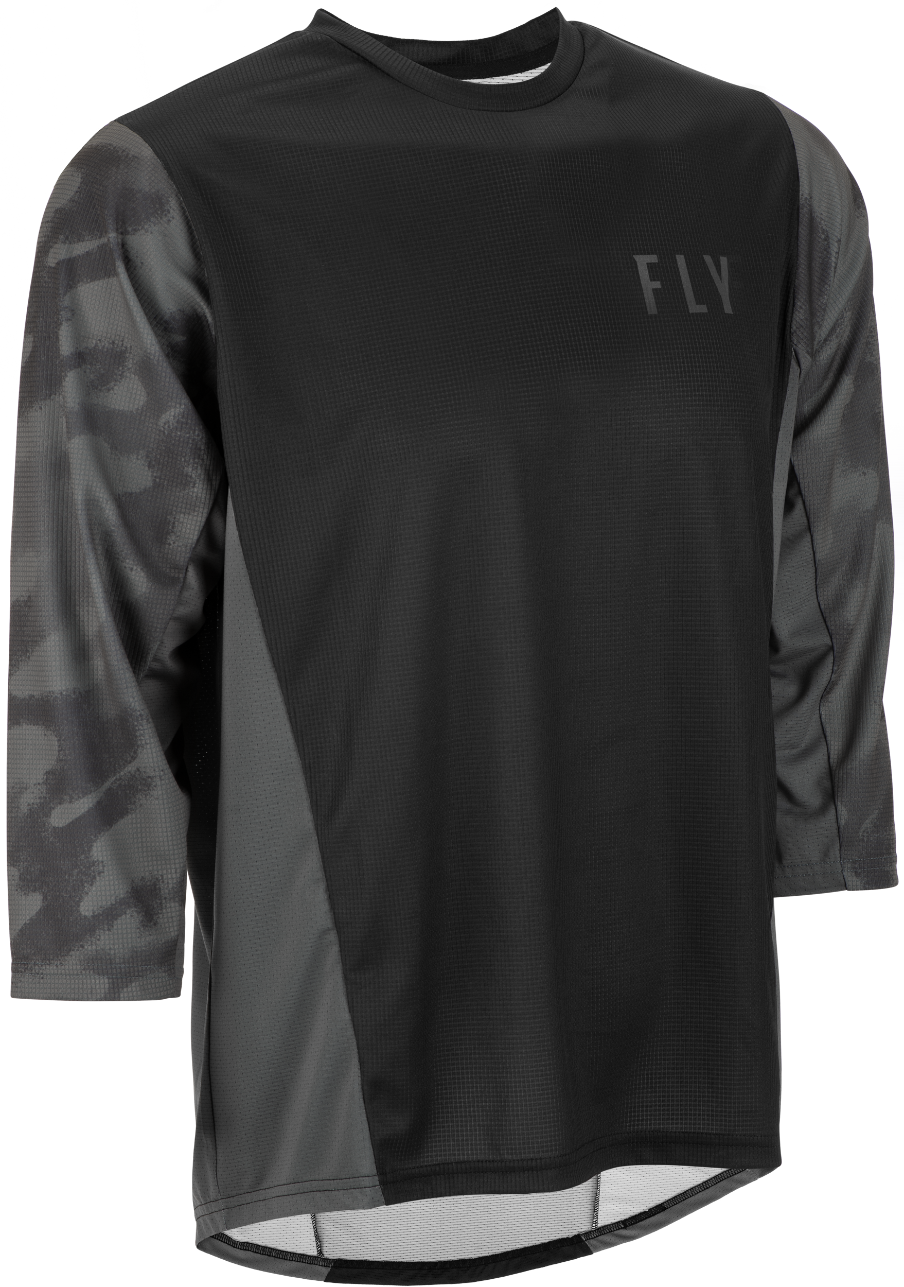 Fly Racing Ripa 3/4 Sleeve Jersey Black/Grey Camo Md 352-8096M