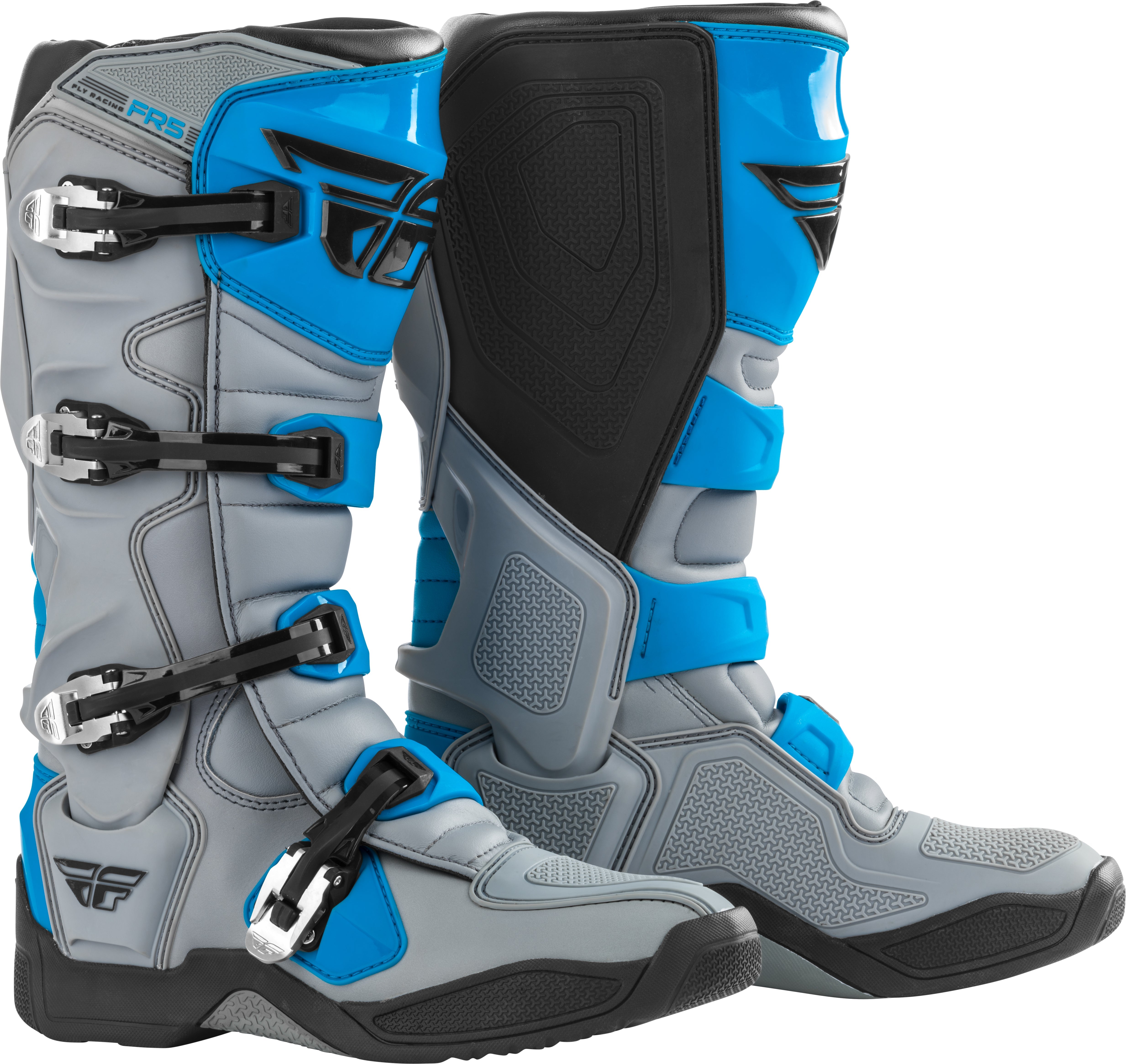 Fly Racing Fr5 Boots Grey/Blue Sz 12 364-71112