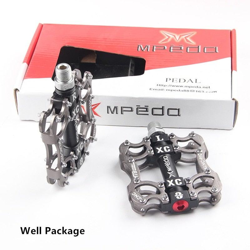 cleats flat pedals Bicycle Pedals Sealed 2 Bearing Cleats Pegs Road Mountain Bike Pedal A – winxwheels
