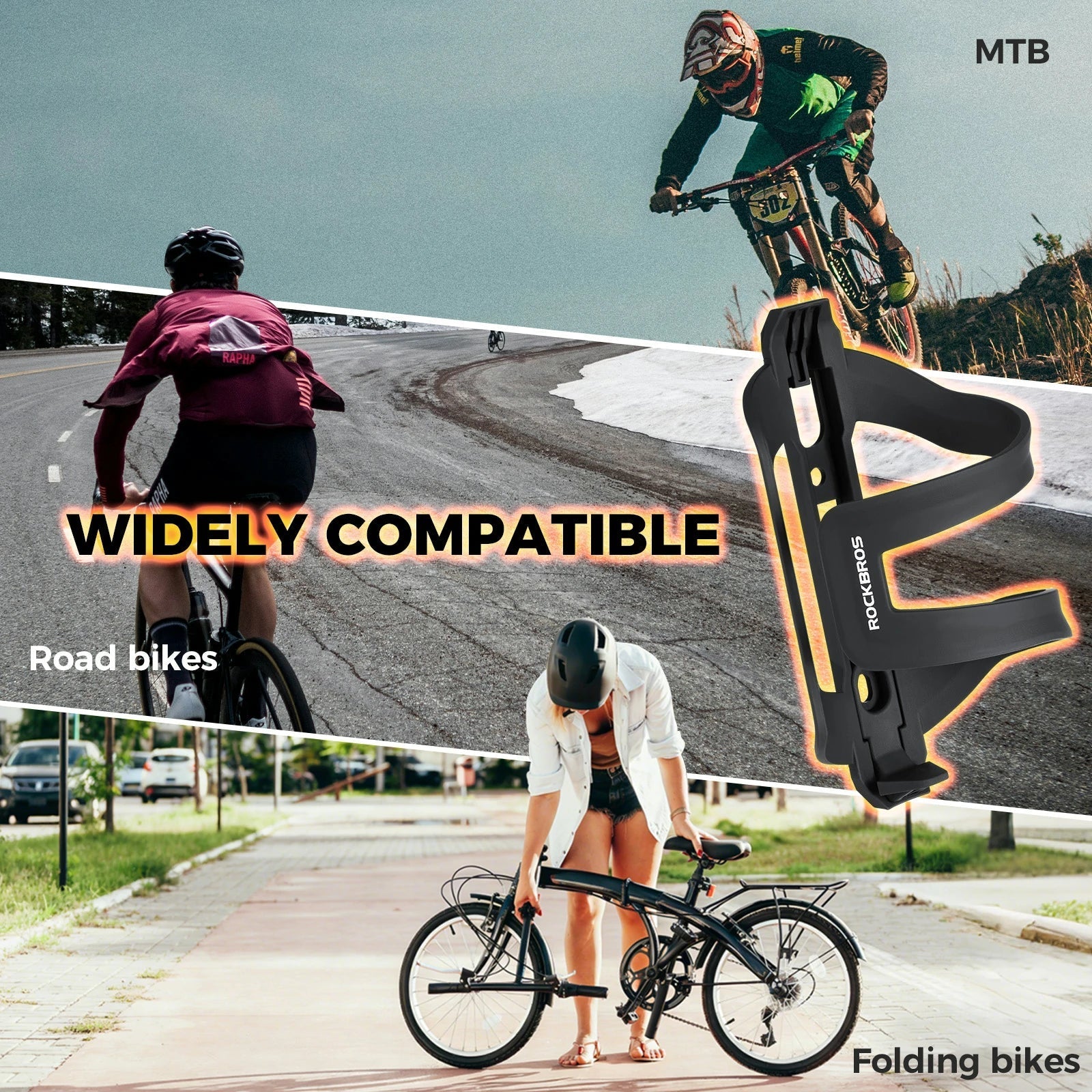 Bike Bottle Cage Ultralight Adjustable Side-Loading