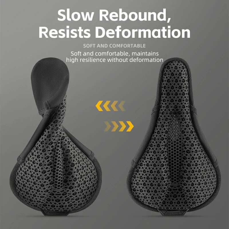 Bike Seat Cover 3D Printed Shock Absorption Cushion Pad