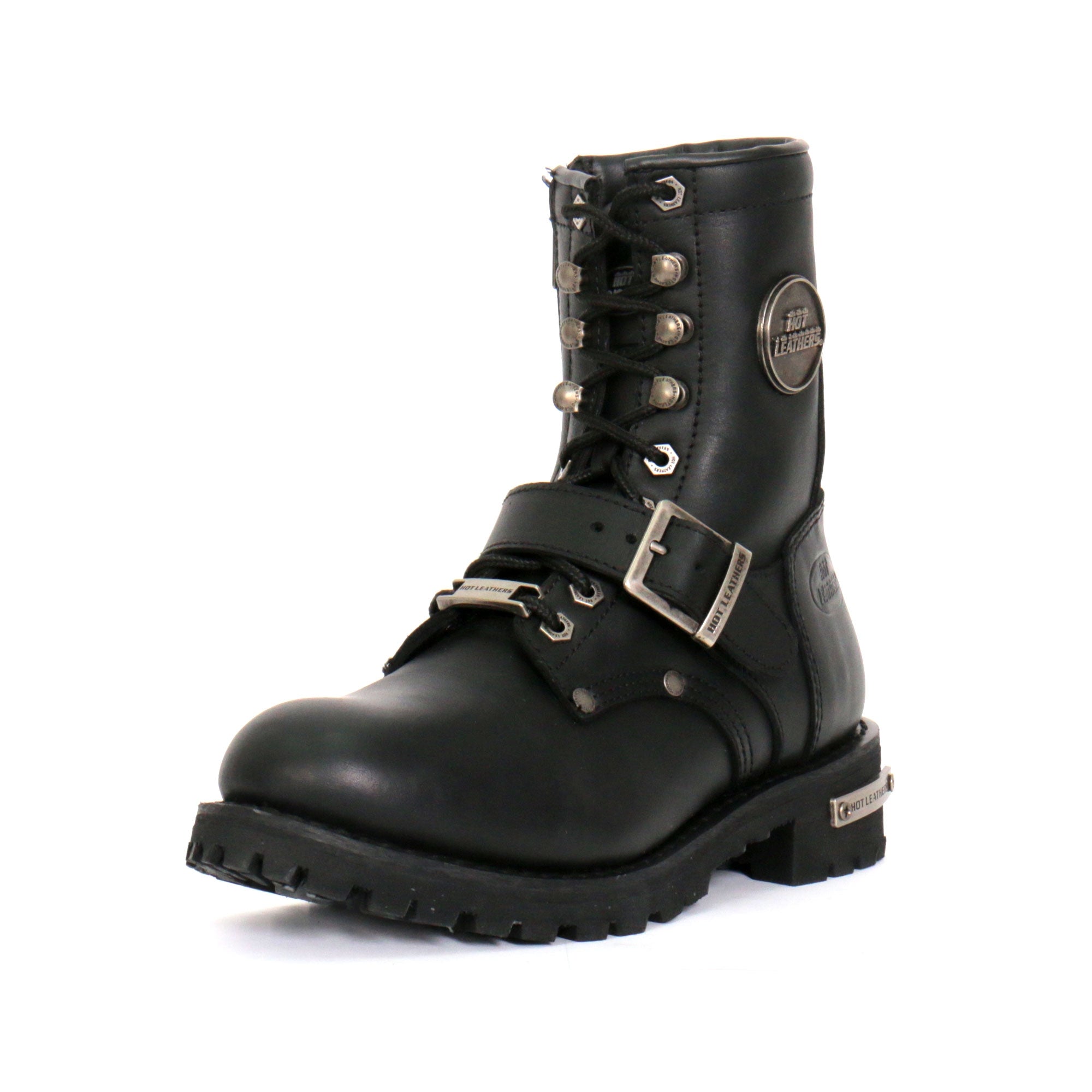 BTL1001 Ladies 7-inch-Tall Logger Leather Boots with Buckle