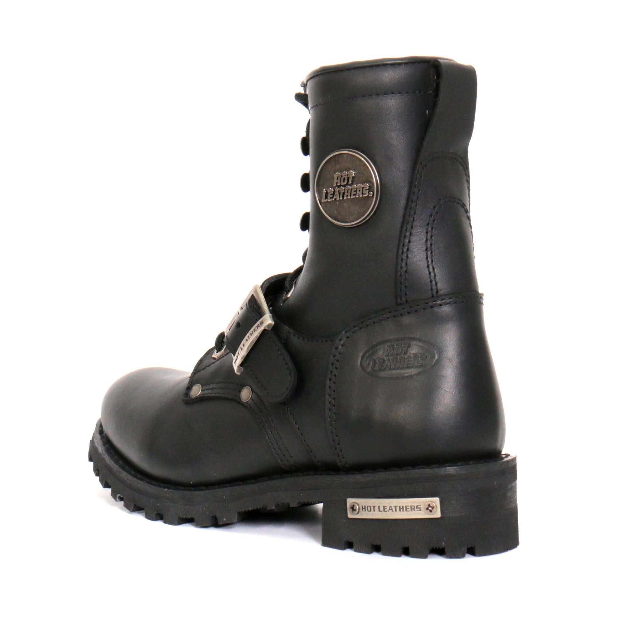 BTL1001 Ladies 7-inch-Tall Logger Leather Boots with Buckle