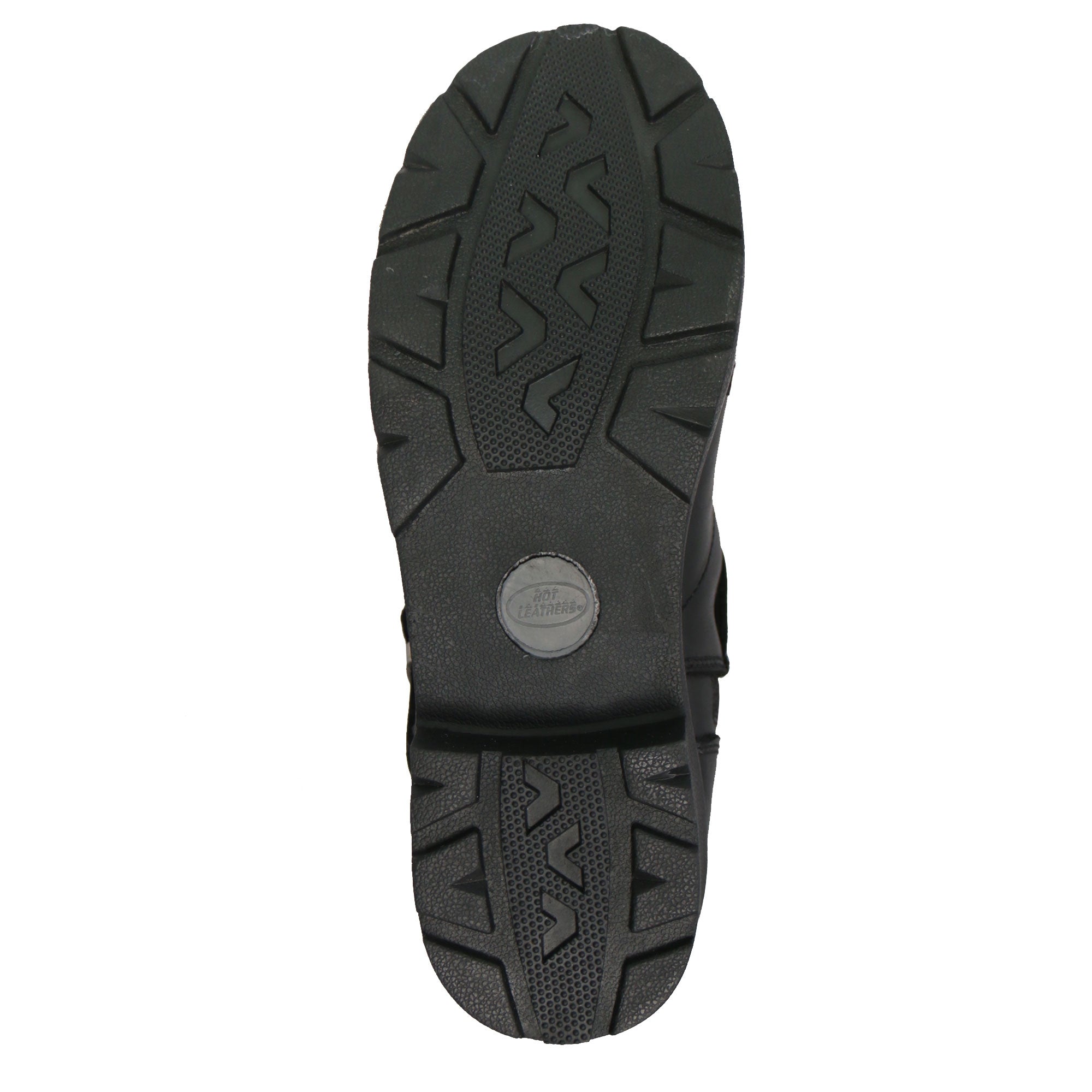 Ladies 6-inch Black Lace-Up Leather Boots with Buckle Strap BTL1004