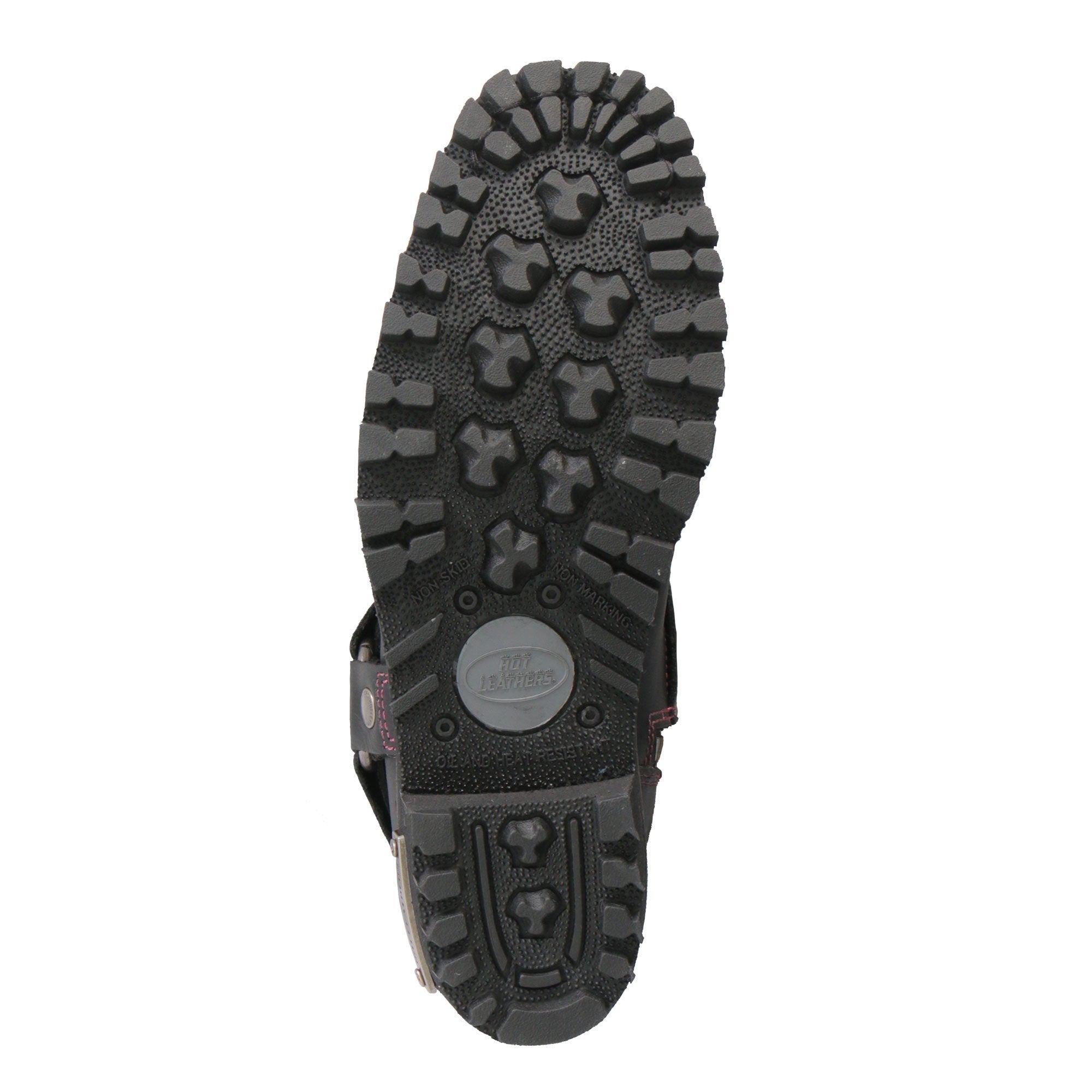 BTL1006 Ladies 14-inch Black Knee-High Leather Boots with Side Zipper Entry