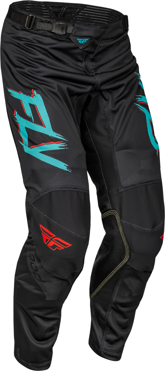 Fly Racing Kinetic Mesh Rave Pants Red/Black/Mint Sz 30 377-32230