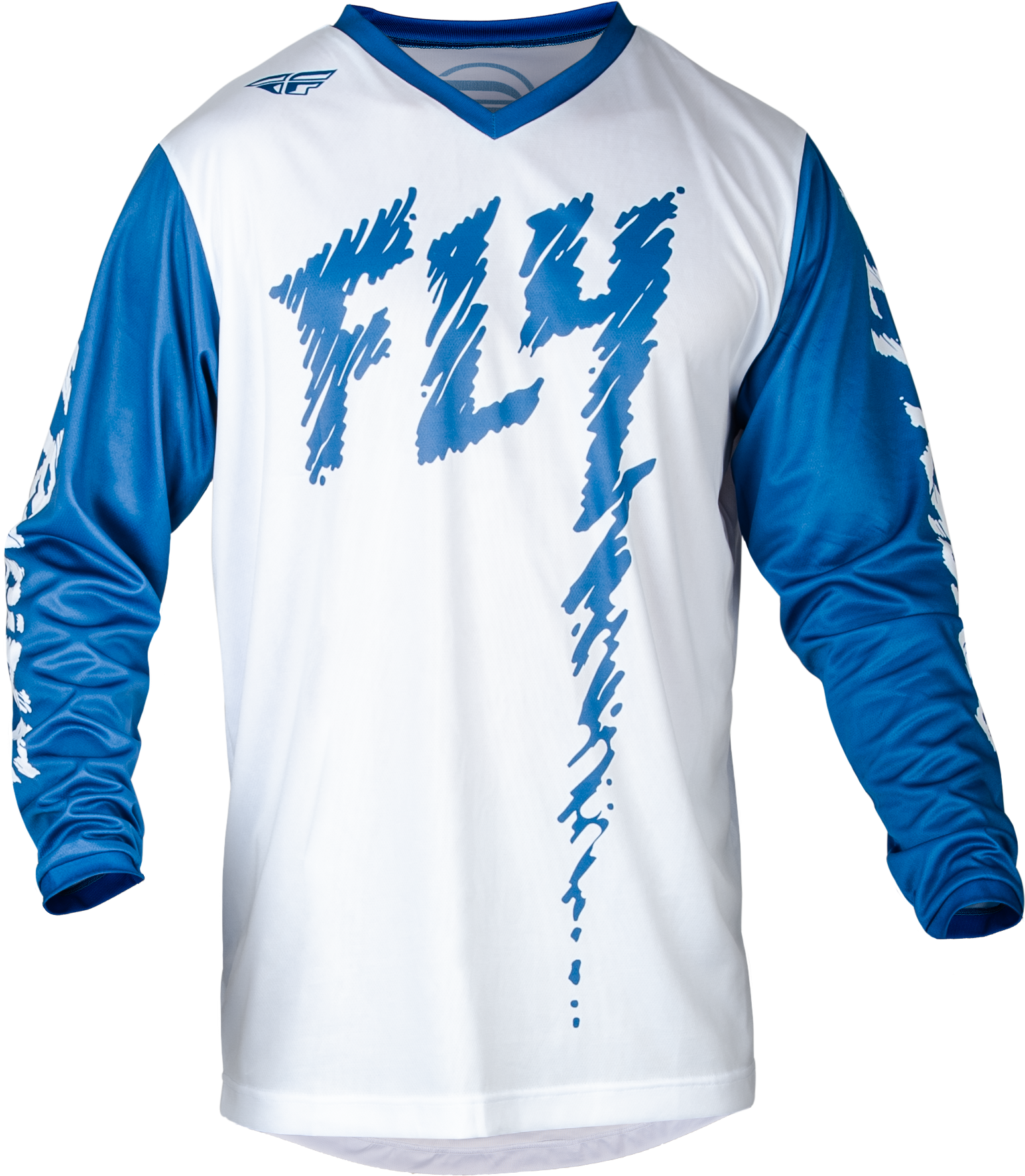 Fly Racing Youth F-16 Jersey True Blue/White Ym 377-223YM