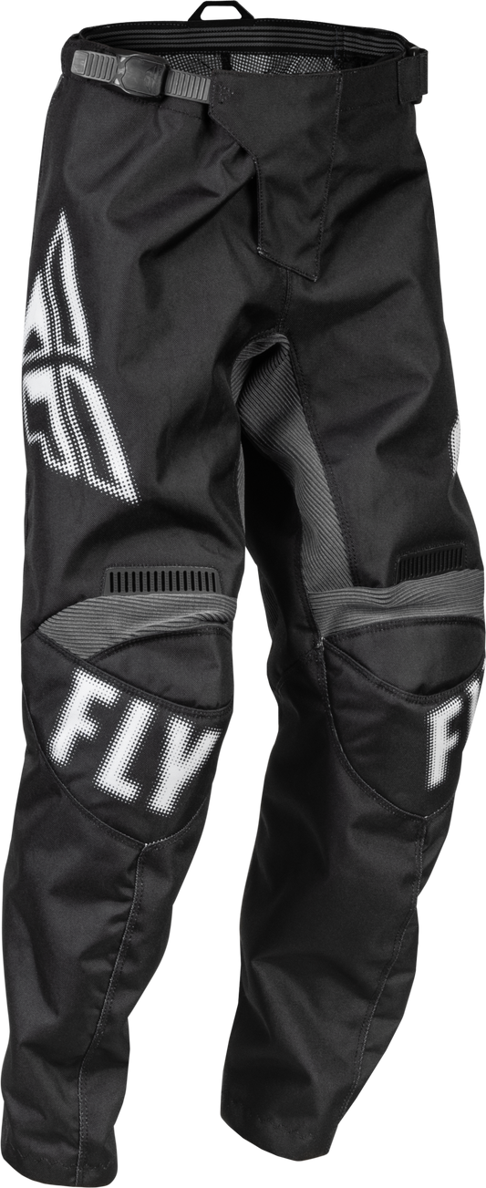 Fly Racing Youth F-16 Pants Black/White Sz 24 376-23224