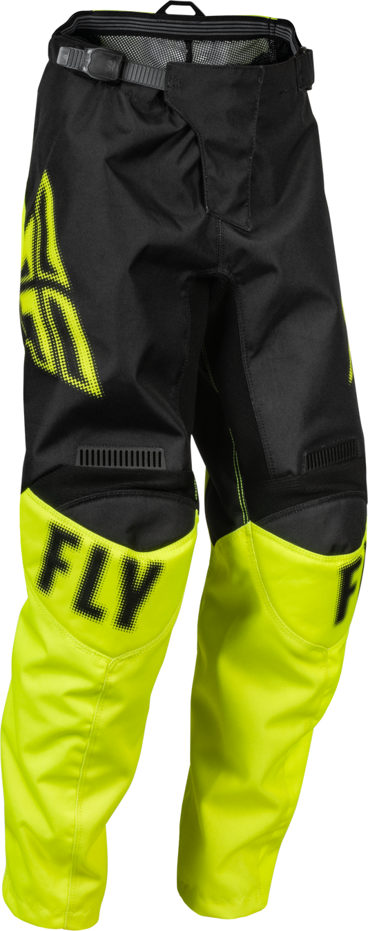 Fly Racing Youth F-16 Pants Black/Hi-Vis Sz 26 376-23026