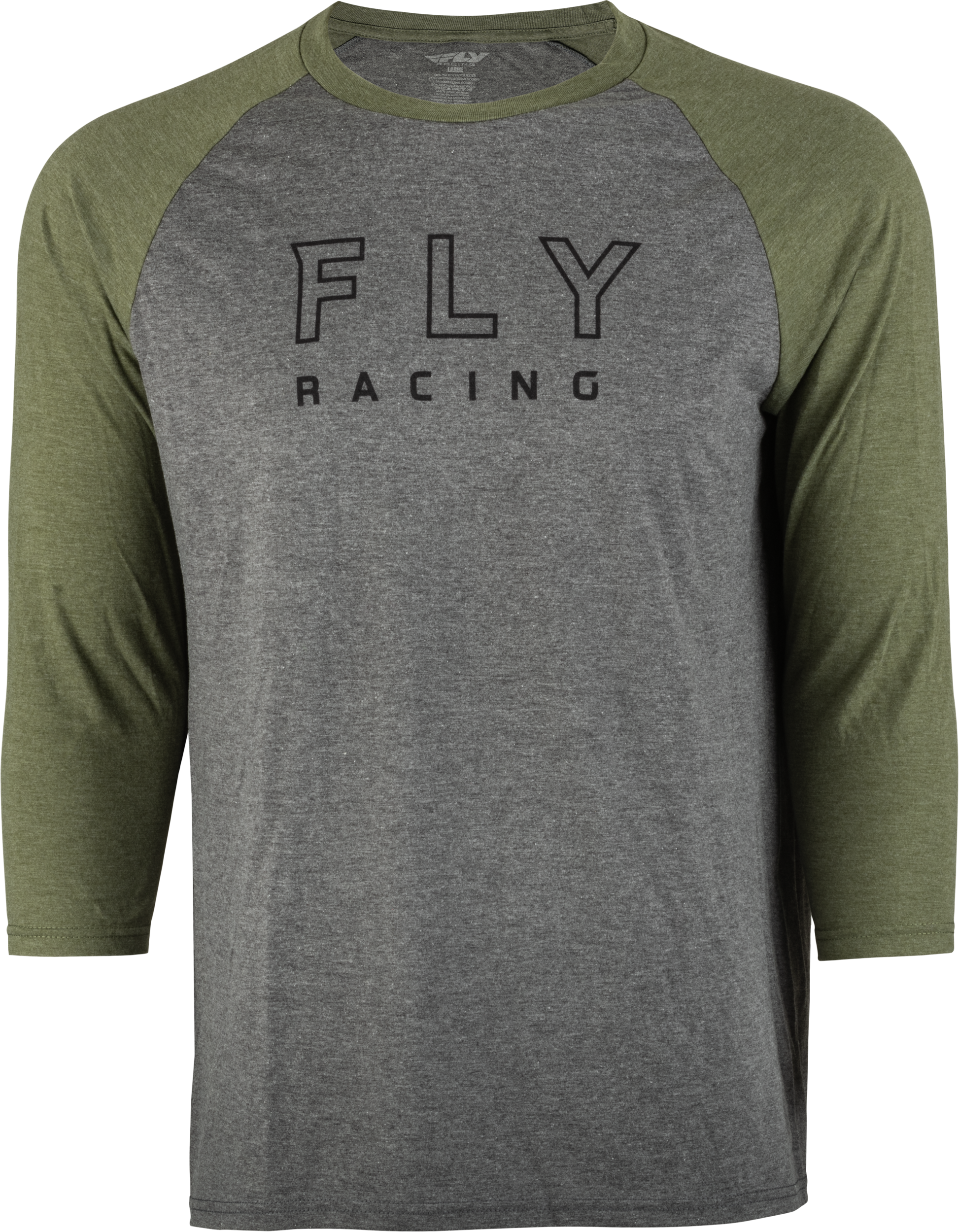 Fly Racing Fly Renegade 3/4 Sleeve Tee Tan Heather/Olive Lg 352-4005L