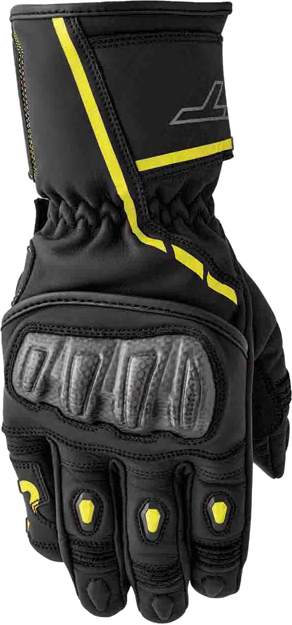 RST S1 Glove Blk/Flo-Yel Leather Lg 556-3650310