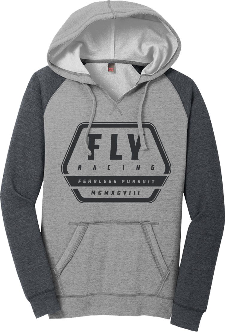Fly Racing Women'S Fly Track Hoodie Grey Heather/Charcoal 2x 358-00852X