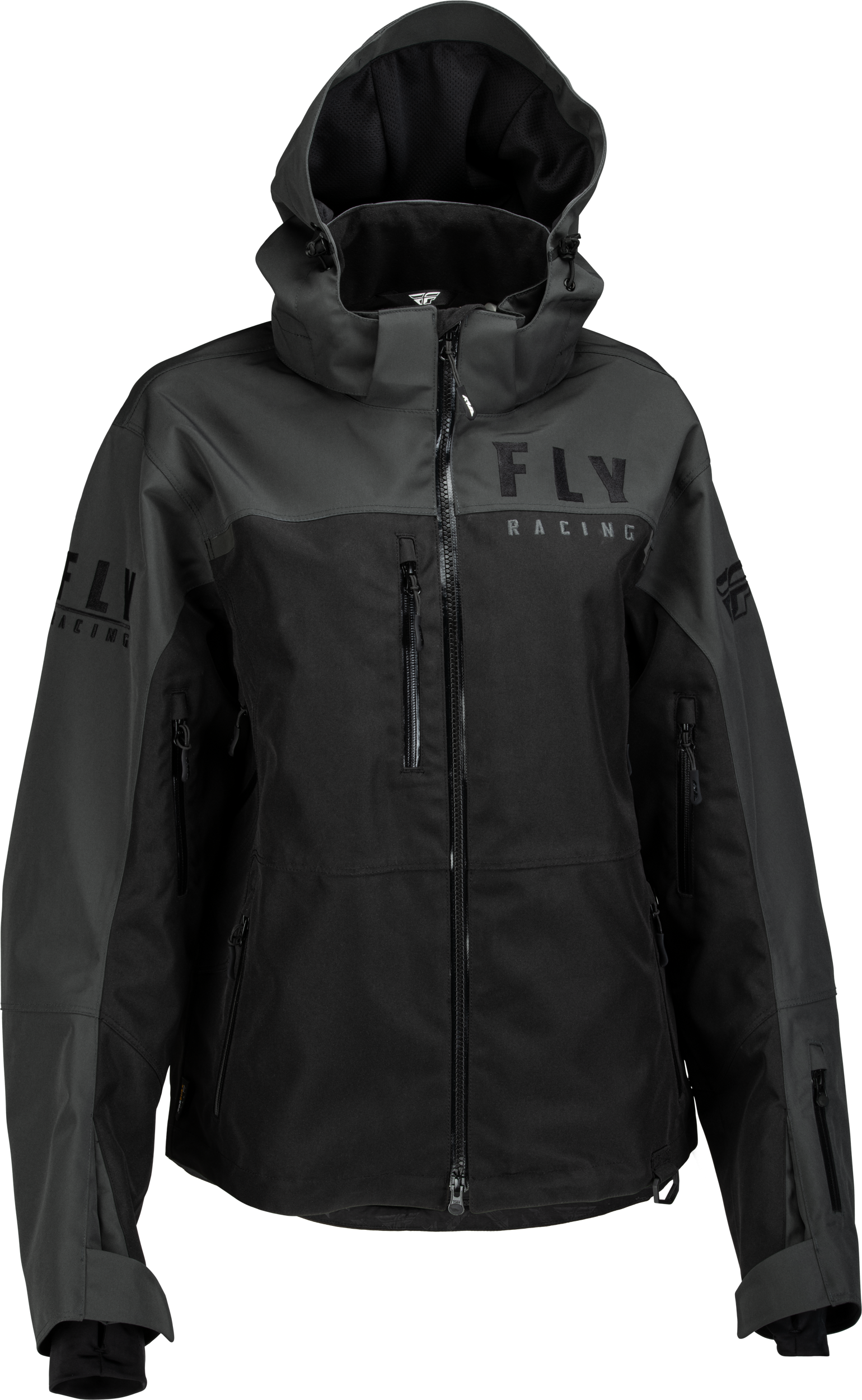 Fly Racing Women'S Carbon Jacket Black/Grey 4x 470-45004X