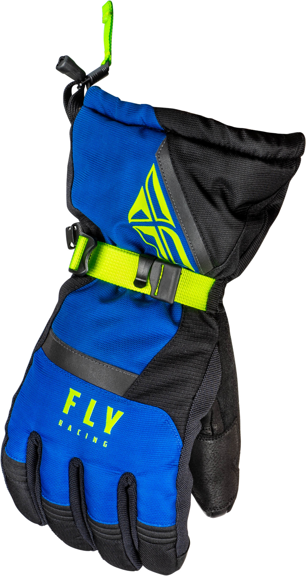 Fly Racing Cascade Gloves Black/Blue/Hi-Vis Md 363-3922M