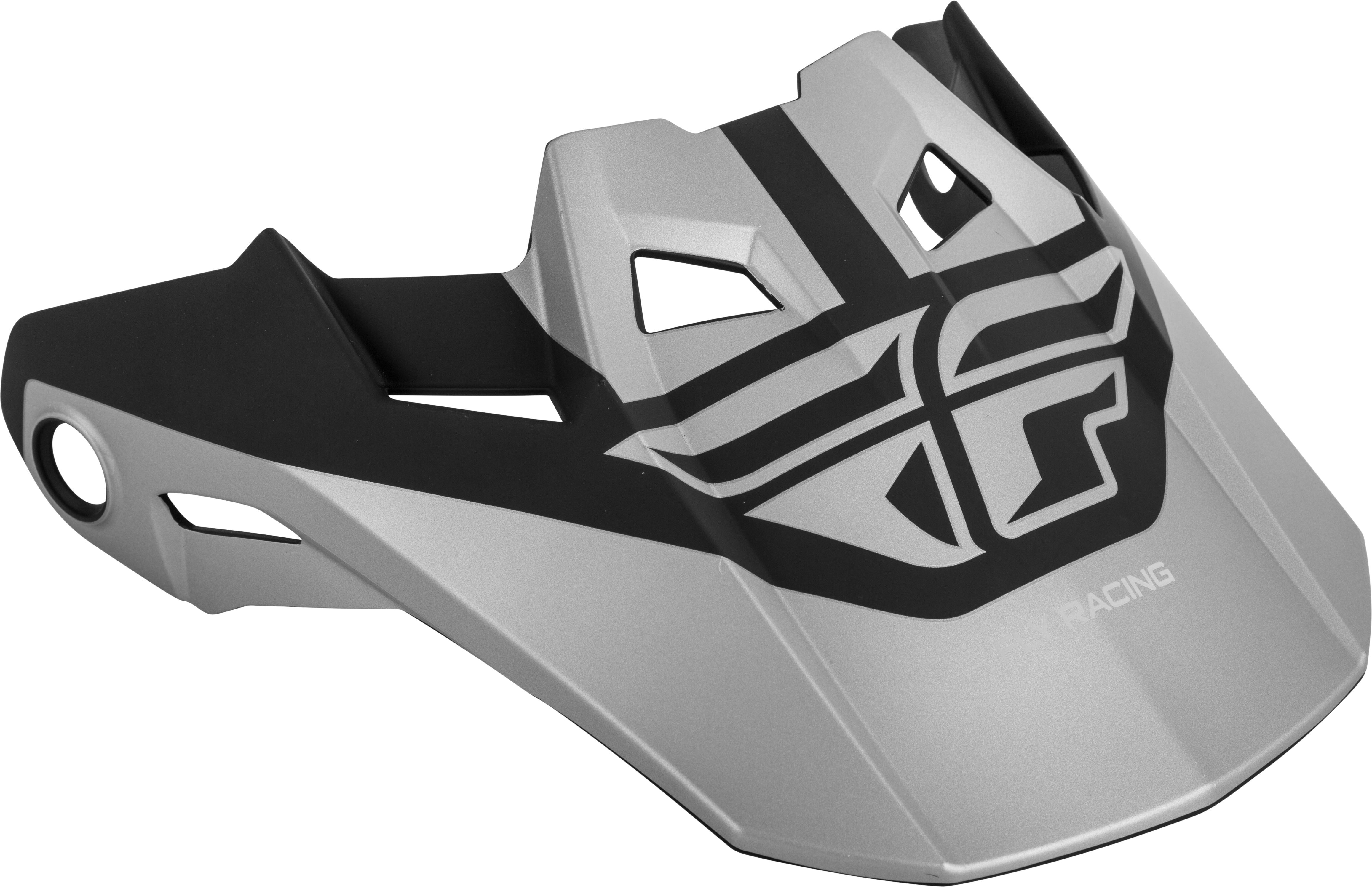 Fly Racing Formula Visor Matte Black/Silver Md 73-47202M