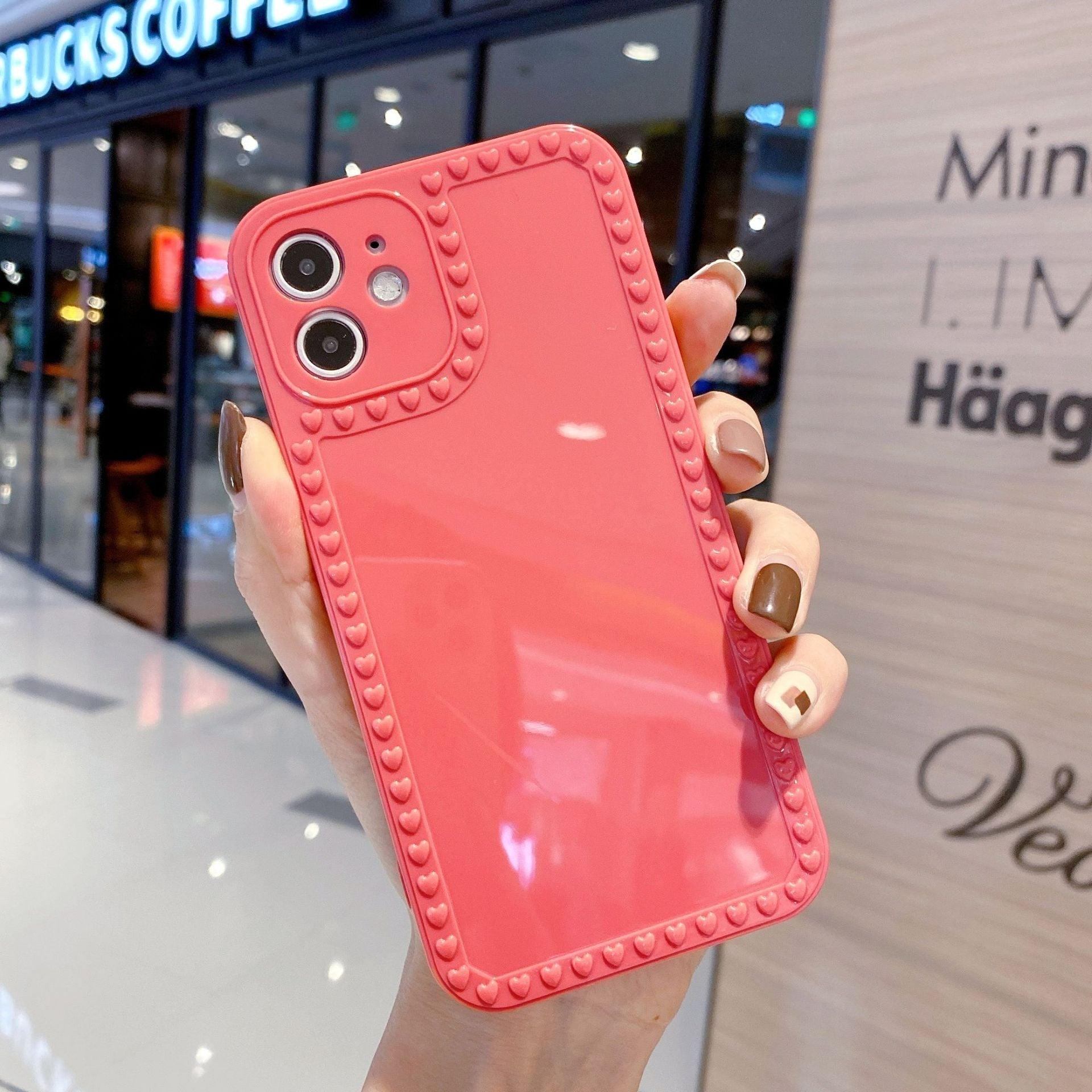 Candy Color Cute Shockproof Phone Case For iPhone 11 Pro Max Mini 7 8 Plus XR XS MAX Full Lens Soft Cover Cute And Fashionable Colorful Translucent Soft Silicone Case