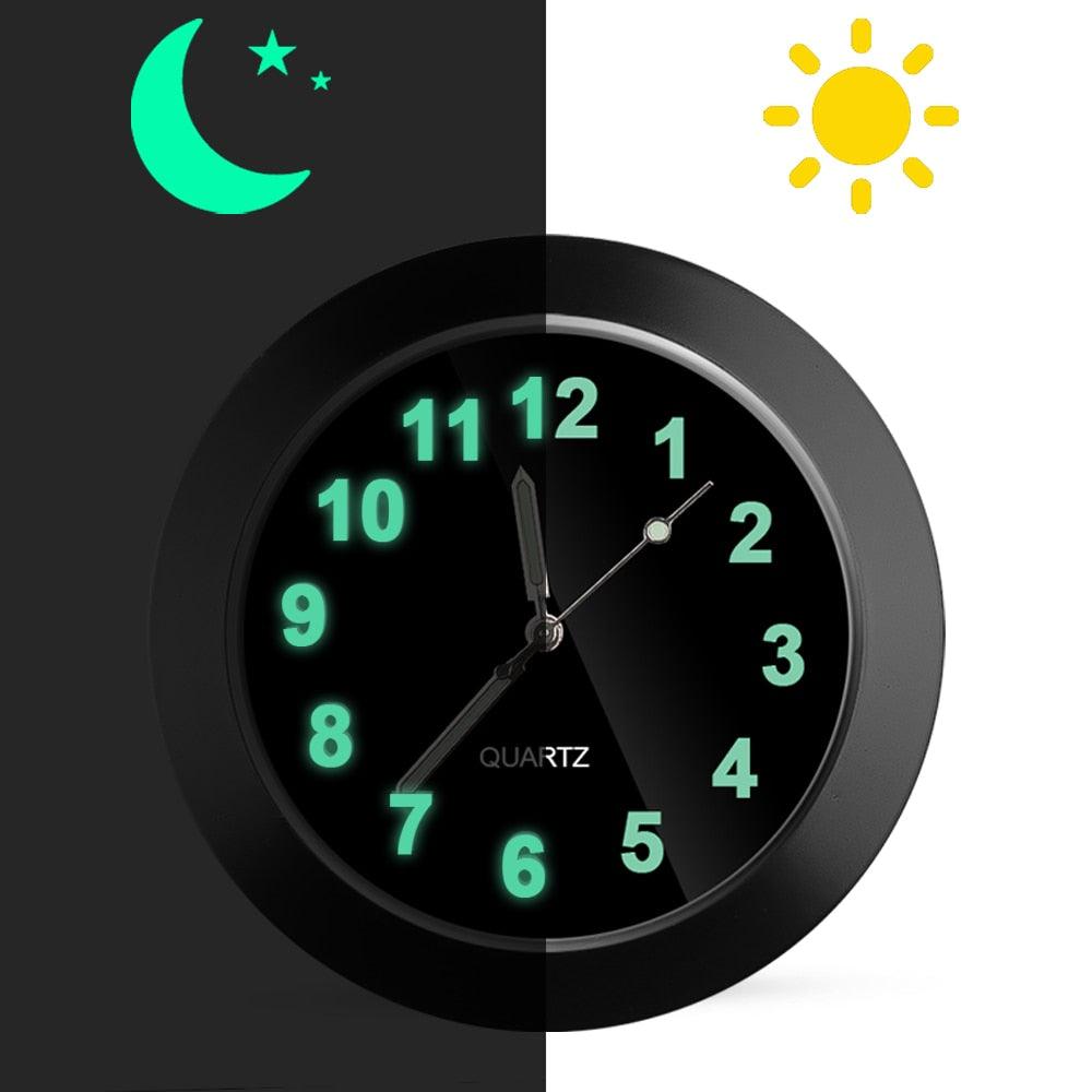 Car Clock Ornament Auto Watch Decoration Automobiles  Car Dashboard Clock Cars Air Vent Clip Quartz Clocks Mini Luminous Quartz Analog Watch Universal Pocket Stick-On Clock Perfect Interior Dashboard Time Display Digital Pointer Clock In Car Accessories