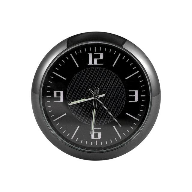 Car Clock Watch Indoor Automobiles Stick-In  Luminous Quartz Analog Watch Universal Pocket Mini Stick-On Clock for Car Boat Bike Home Watch Decoration Accessories