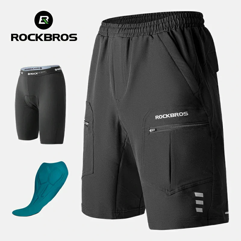2-in-1 Casual Cycling Shorts with 3D Padded Liner