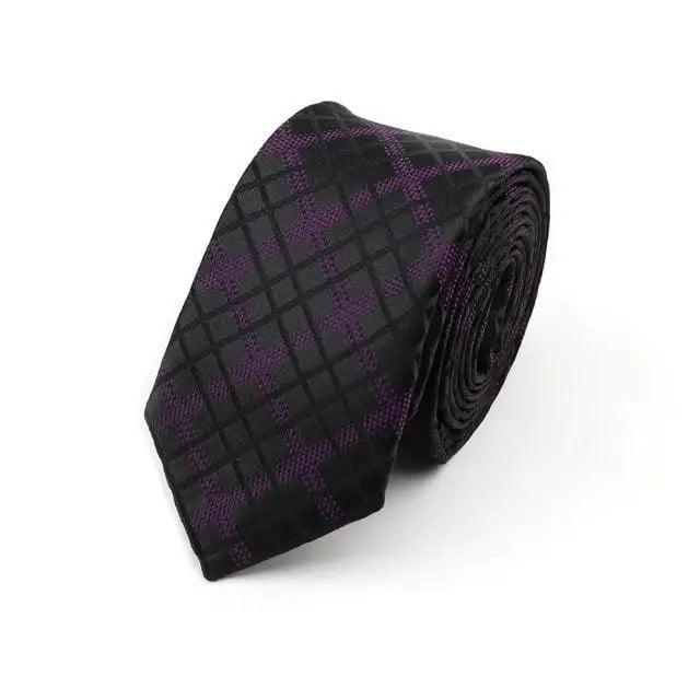 Casual Skinny Men Ties Fashion Polyester Comfortable Striped Necktie Business Design Formal Slim Office Necktie For Men